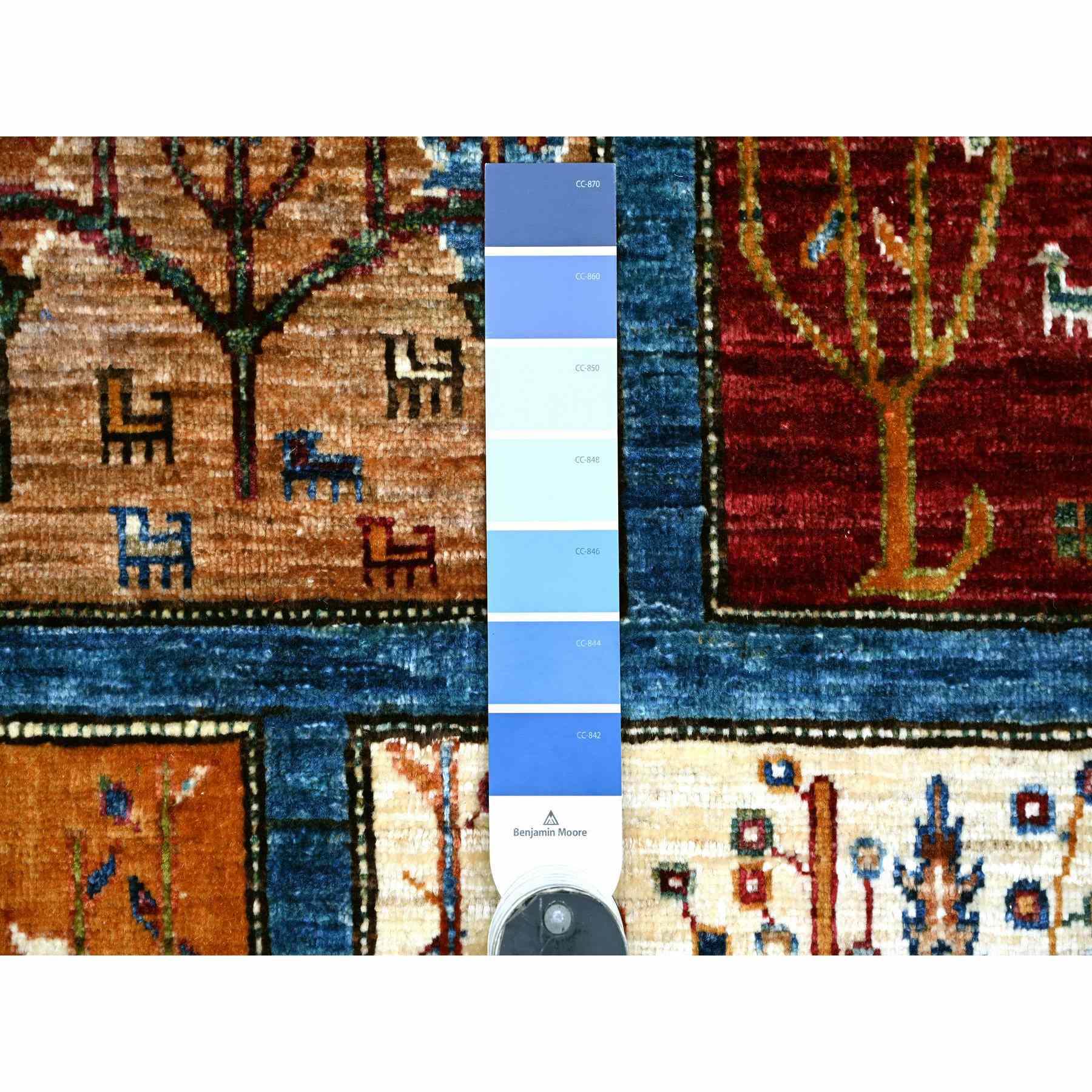Tribal-Geometric-Hand-Knotted-Rug-109885