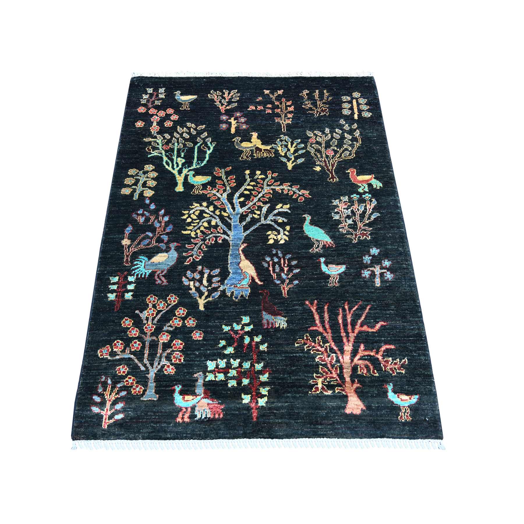 Tribal-Geometric-Hand-Knotted-Rug-109890
