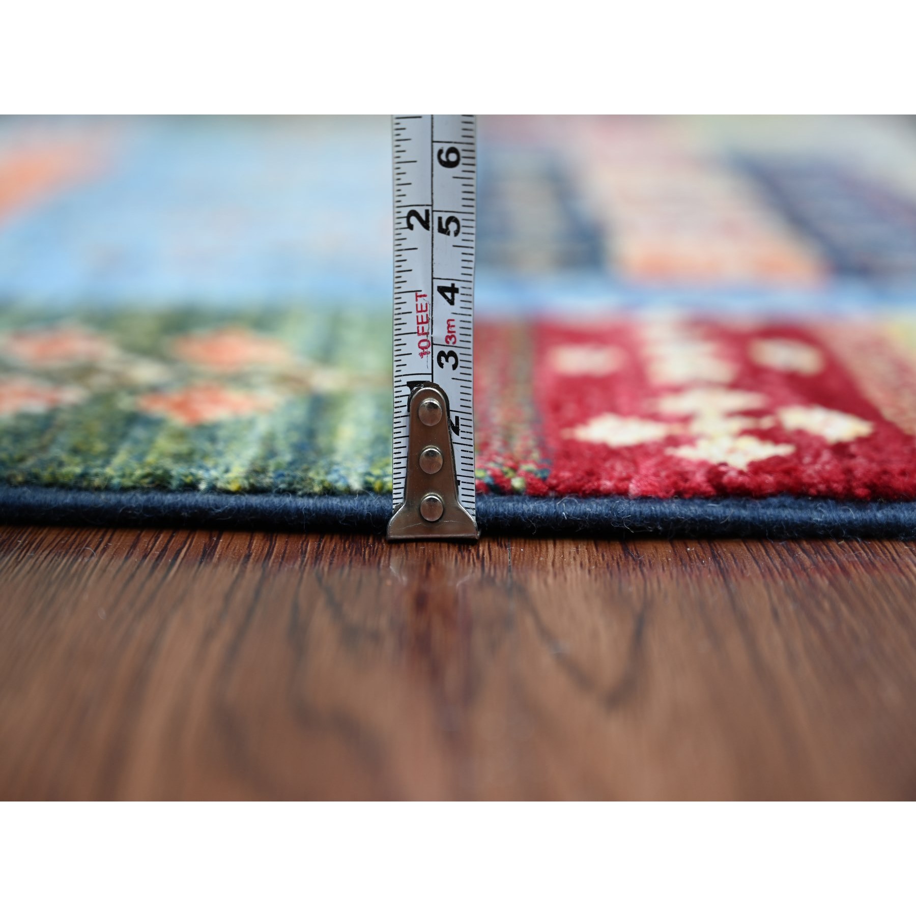 Tribal-Geometric-Hand-Knotted-Rug-109980