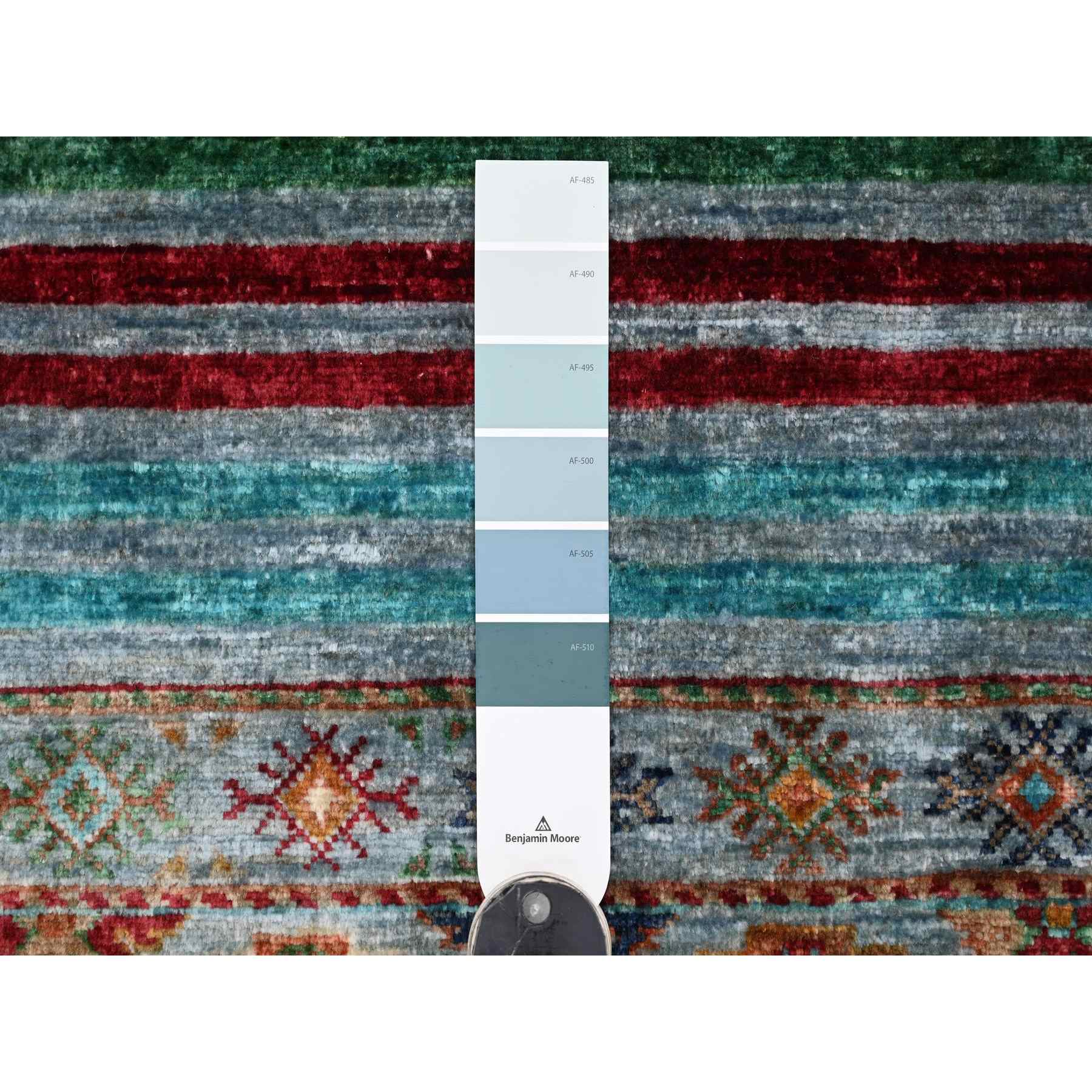 Tribal-Geometric-Hand-Knotted-Rug-109990