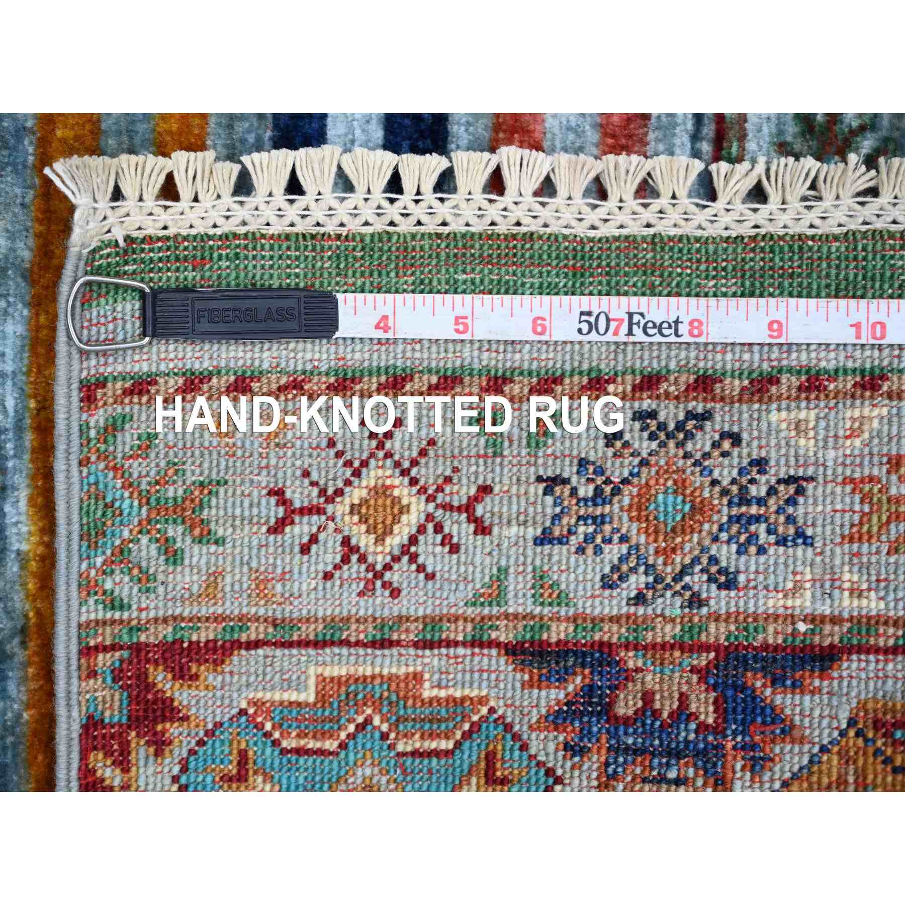 Tribal-Geometric-Hand-Knotted-Rug-109990