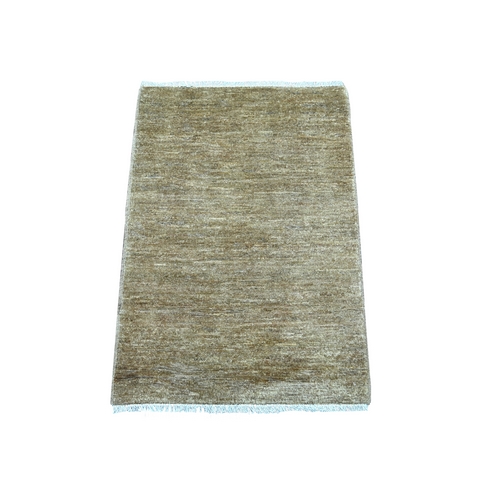 Coffee Brown, Plain Solid Pattern, Hand Knotted, Hand Spun Ghazni Wool, Lush and Plush, Mat, Sample, Oriental 