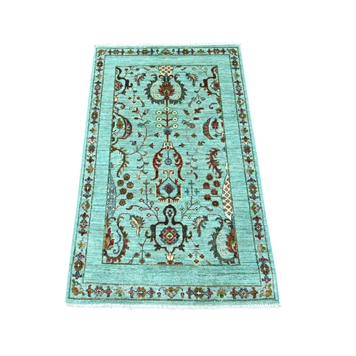 Pistachio Green, Afghan Sultani with All Over Design, Hand Knotted, Denser Weave, Vegetable Dyes, Soft Wool, Sample, Mat, Oriental 