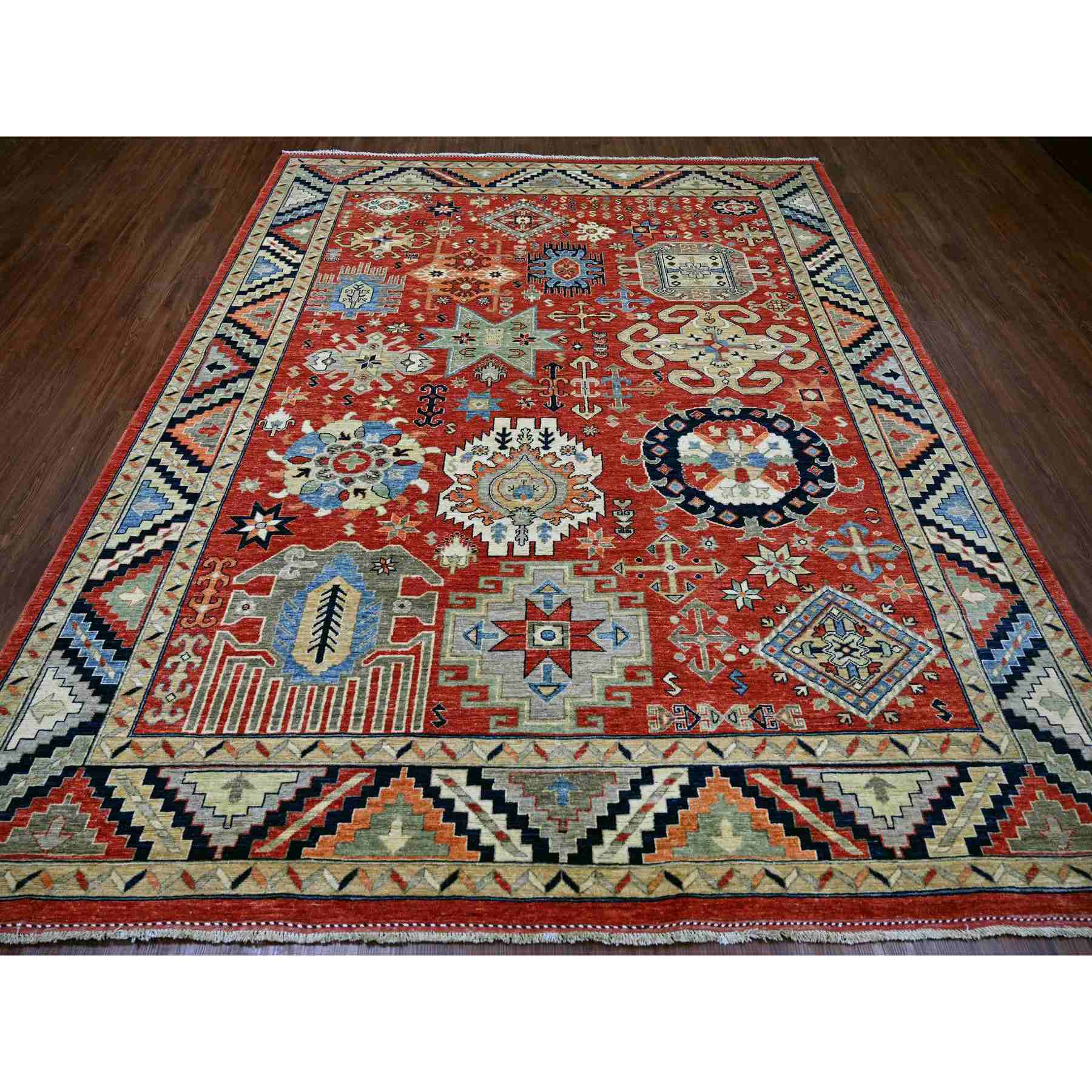Kazak-Hand-Knotted-Rug-112175