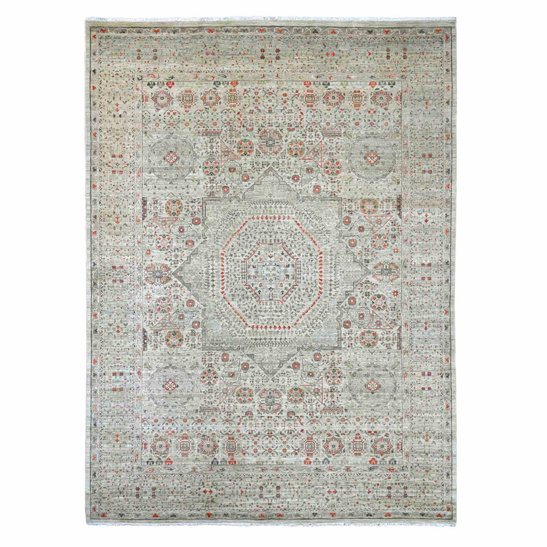Mamluk-Hand-Knotted-Rug-110515