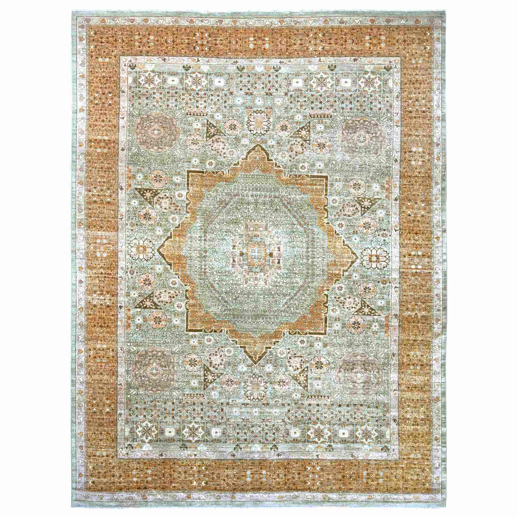 Mamluk-Hand-Knotted-Rug-110700