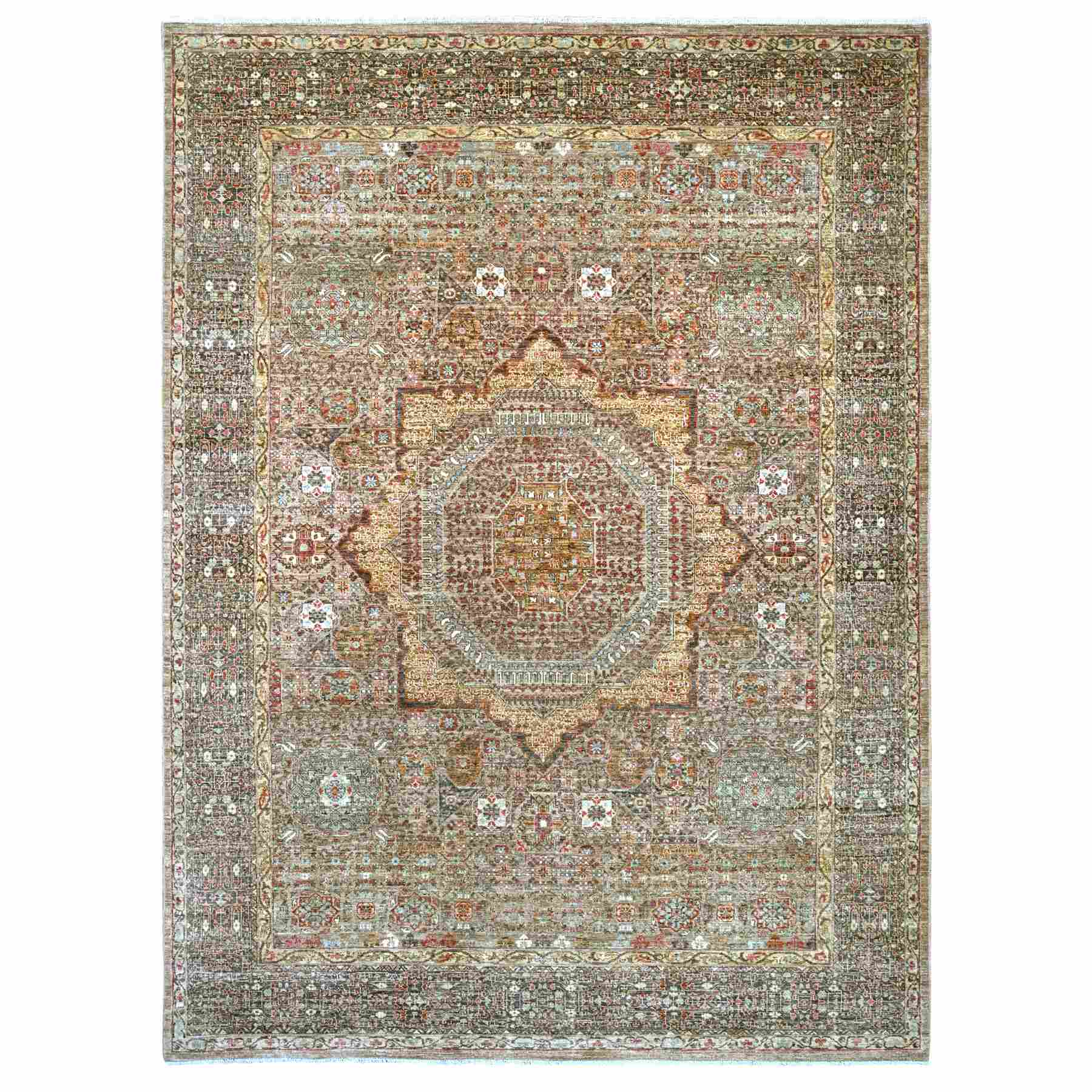 Light Brown, 14th Century Mamluk Dynasty Pattern with Star Medallion ...