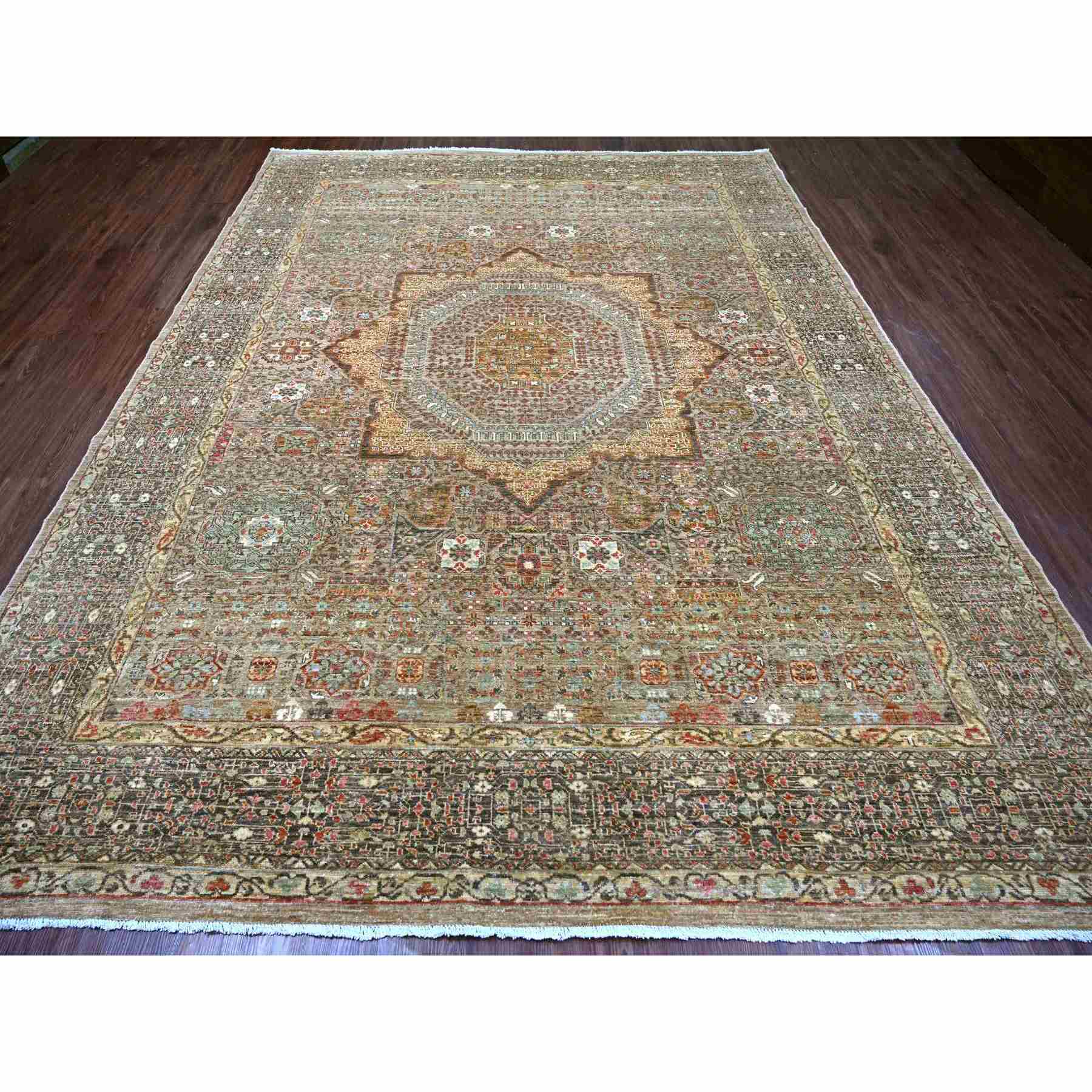 Light Brown, 14th Century Mamluk Dynasty Pattern with Star Medallion ...