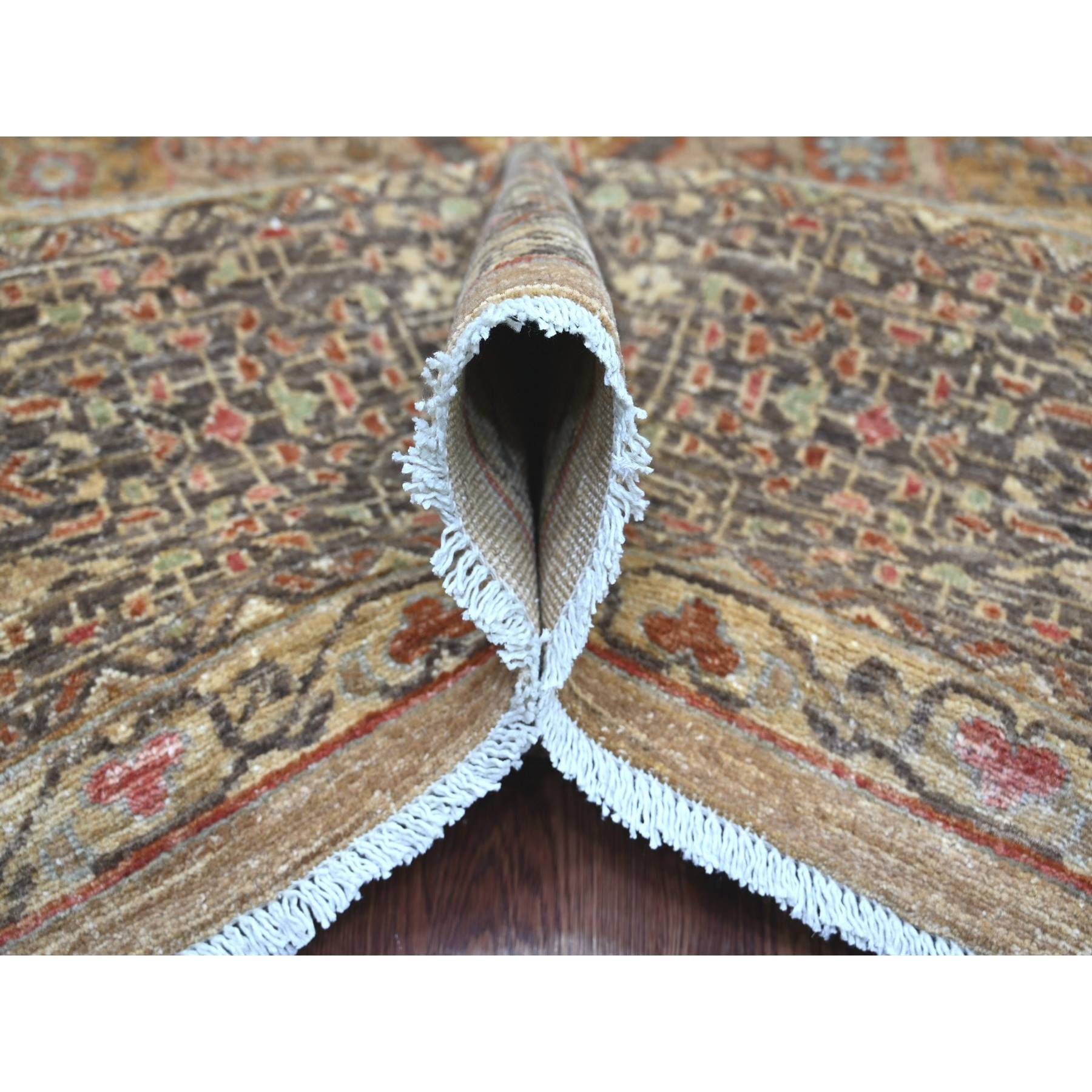 Light Brown, 14th Century Mamluk Dynasty Pattern with Star Medallion ...