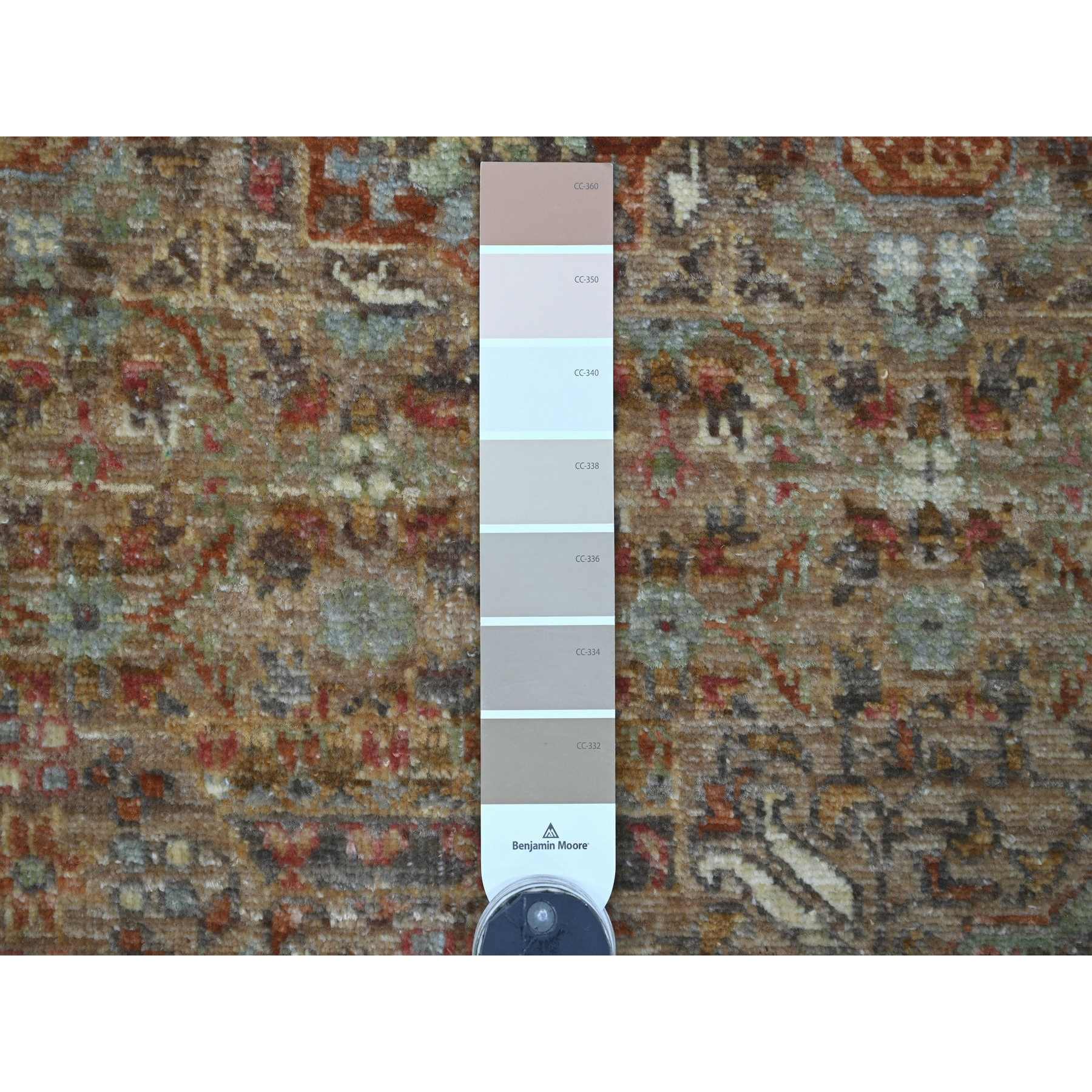 Light Brown, 14th Century Mamluk Dynasty Pattern with Star Medallion ...