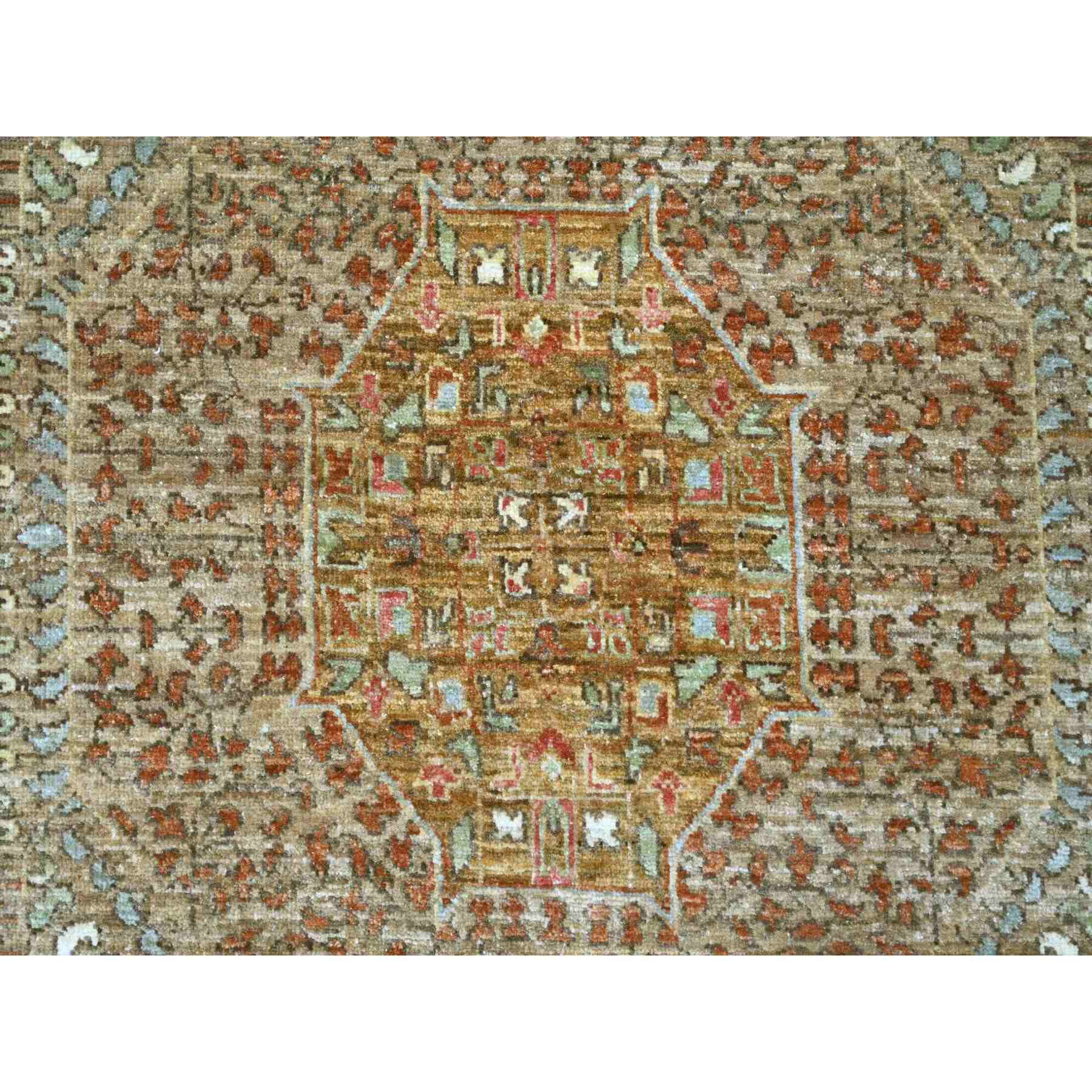 Light Brown, 14th Century Mamluk Dynasty Pattern with Star Medallion ...