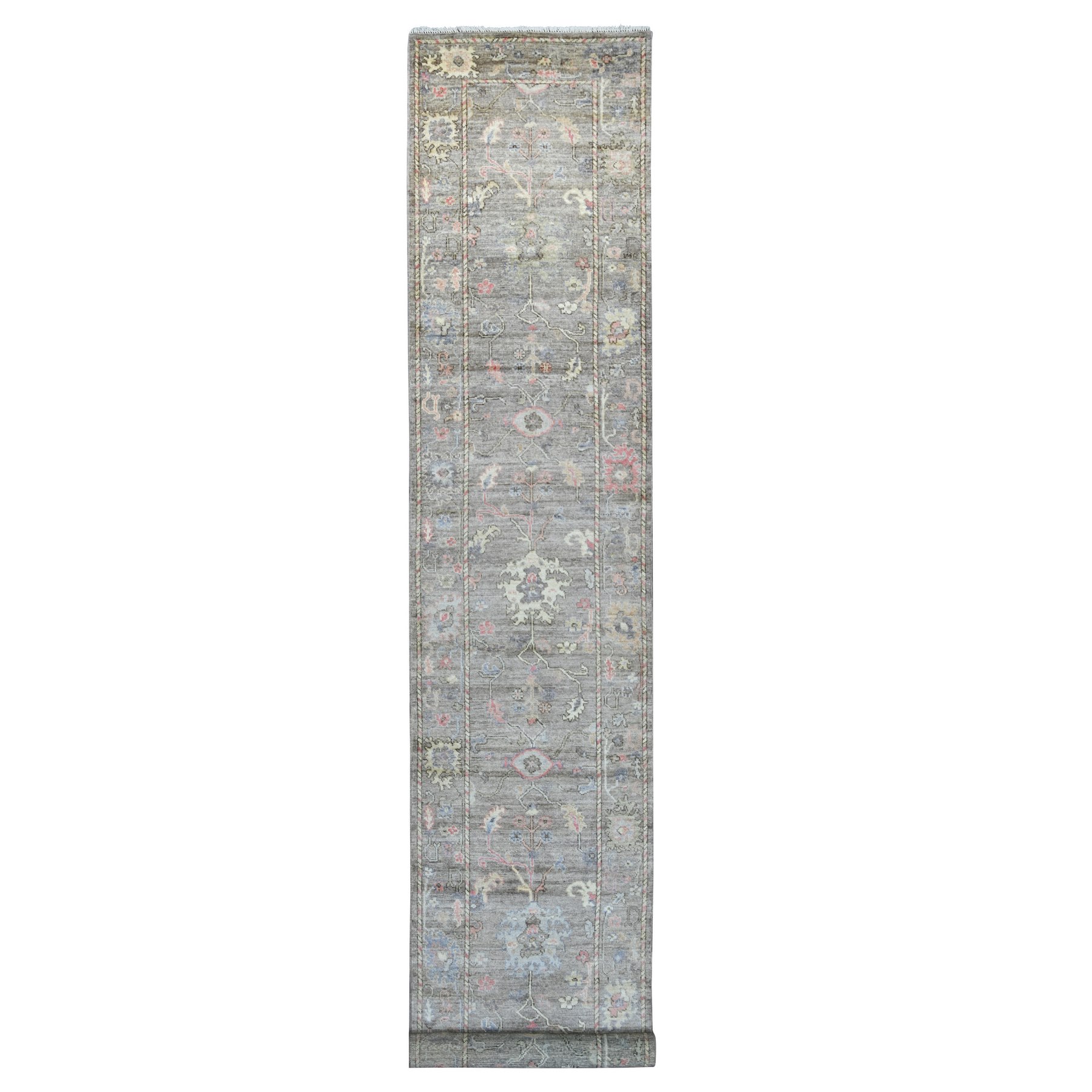 Oushak-And-Peshawar-Hand-Knotted-Rug-110125