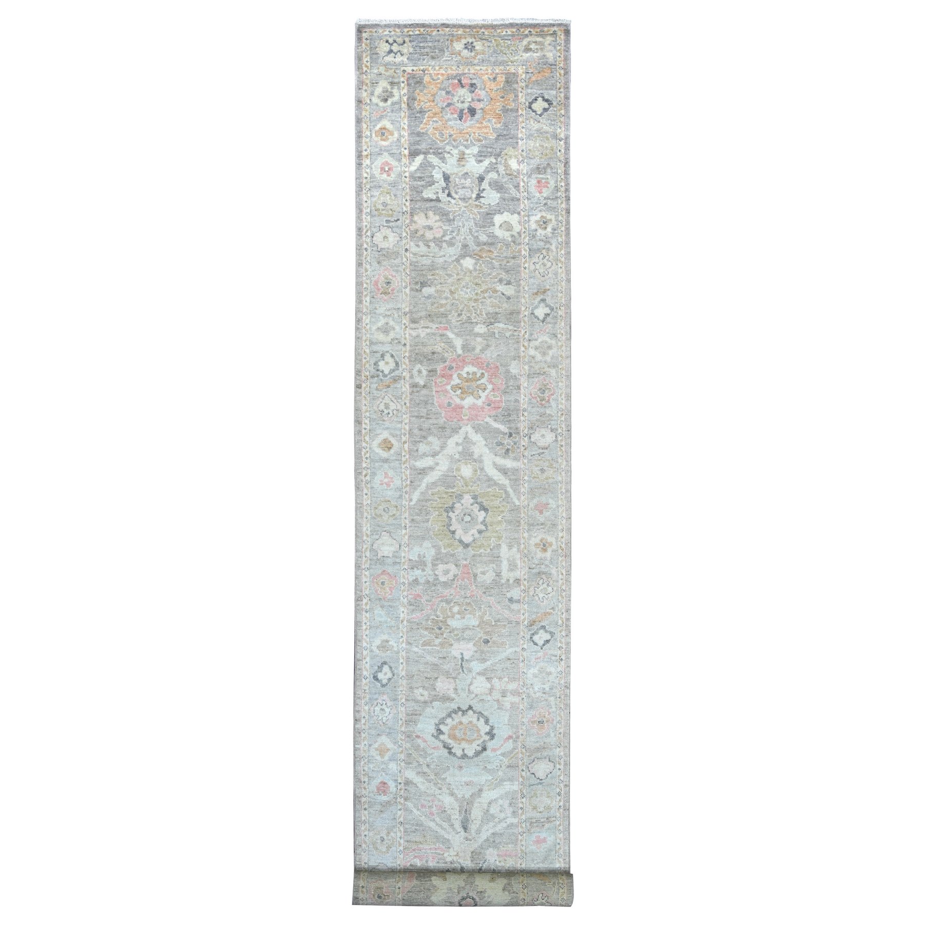 Oushak-And-Peshawar-Hand-Knotted-Rug-110135