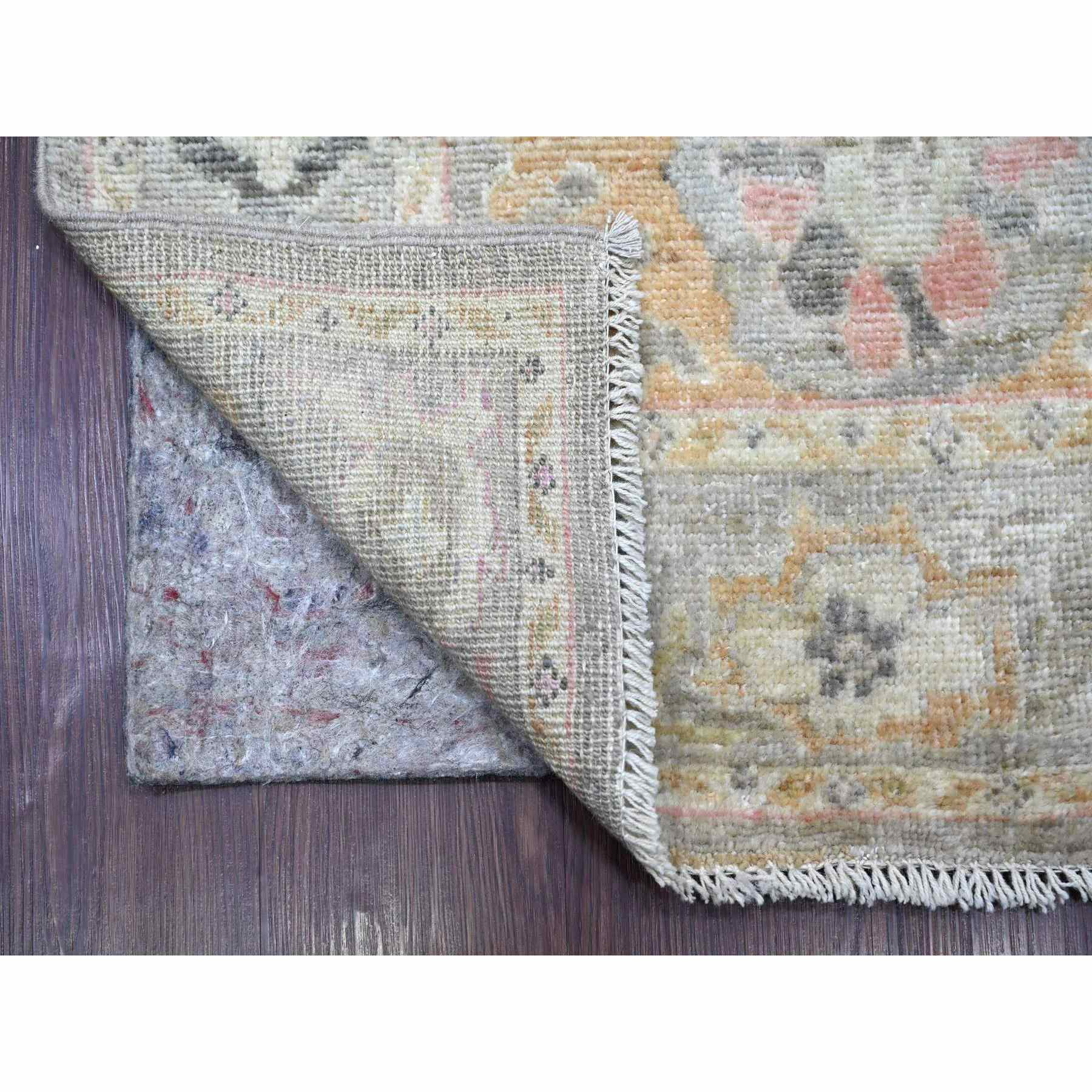 Oushak-And-Peshawar-Hand-Knotted-Rug-110135