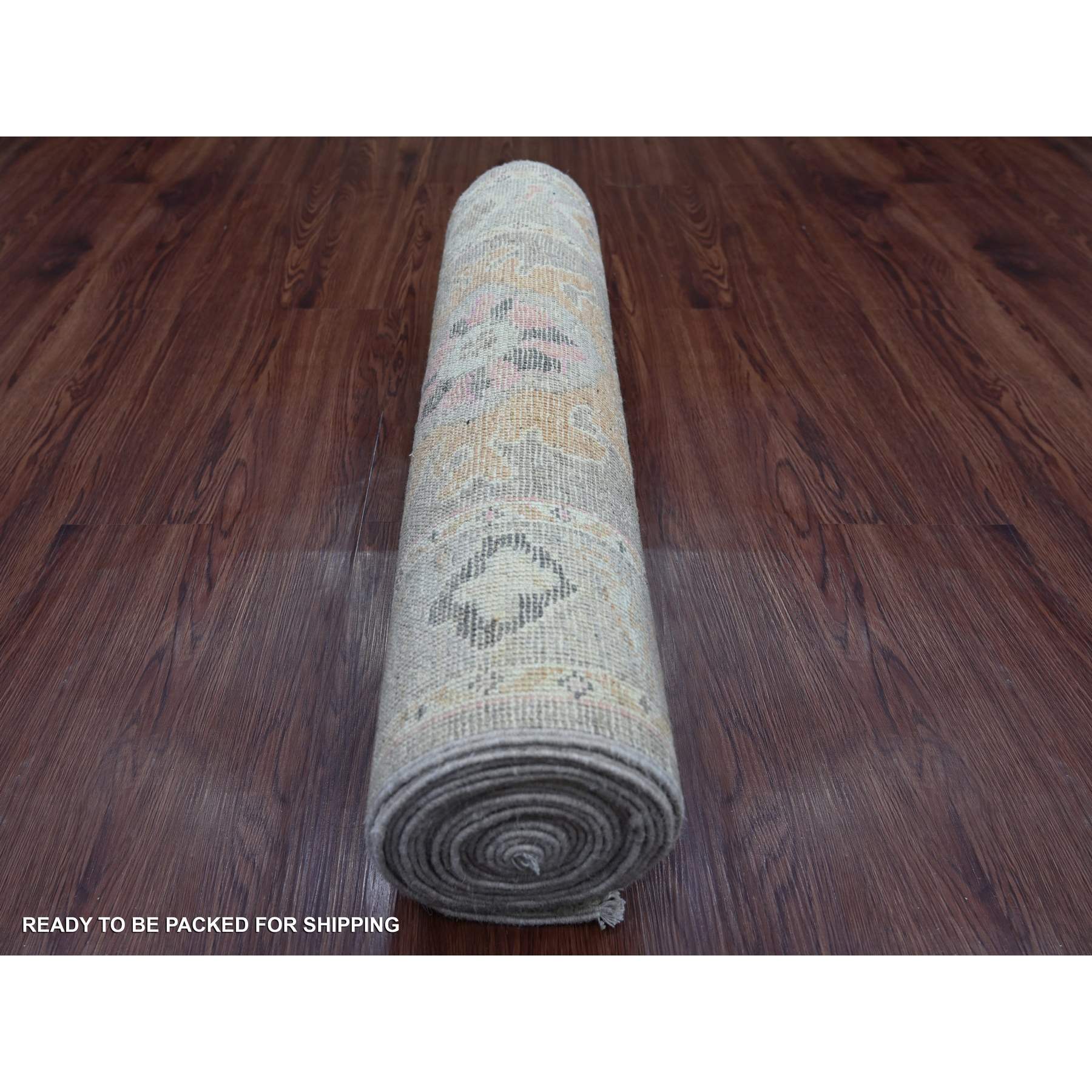 Oushak-And-Peshawar-Hand-Knotted-Rug-110135