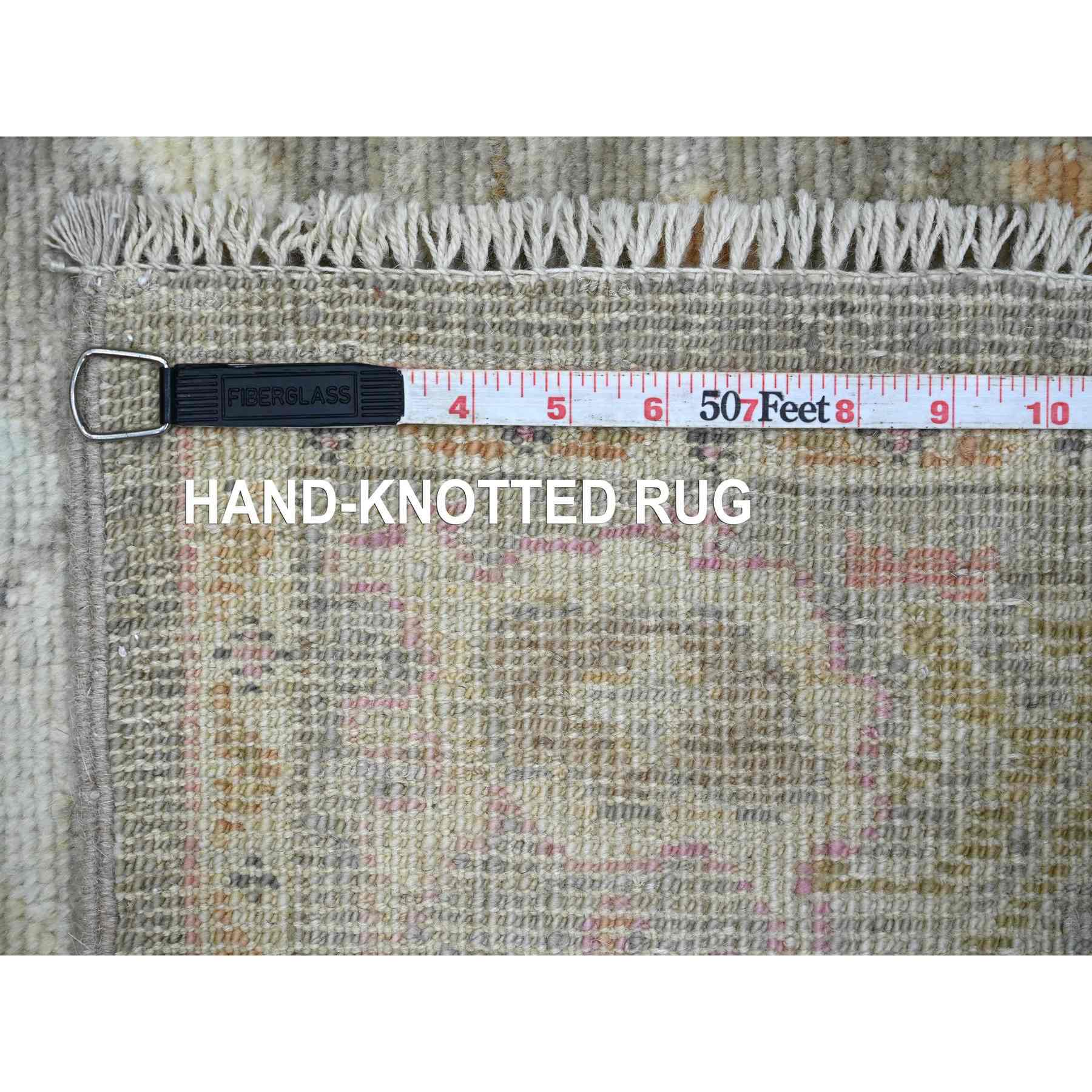 Oushak-And-Peshawar-Hand-Knotted-Rug-110135