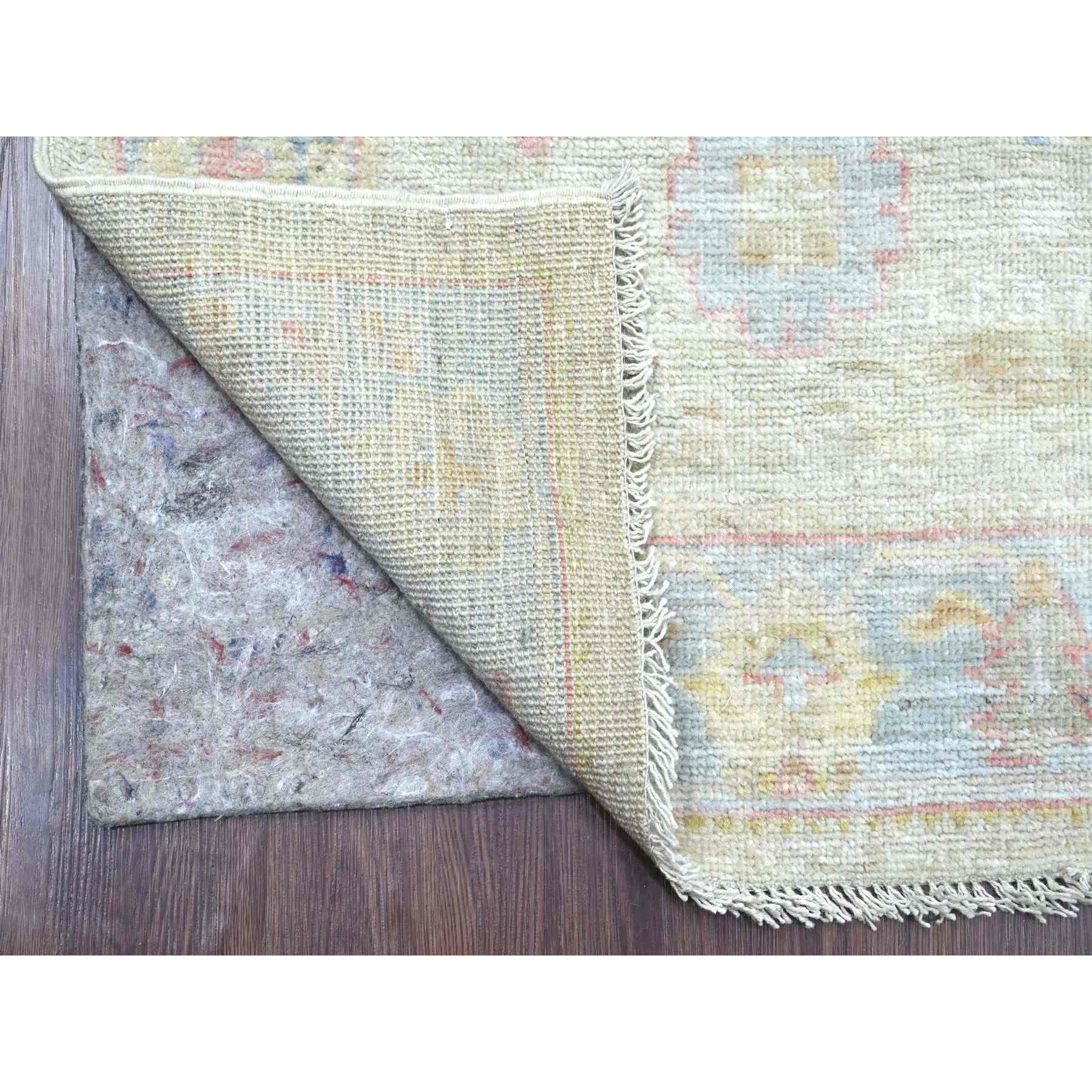 Oushak-And-Peshawar-Hand-Knotted-Rug-110145
