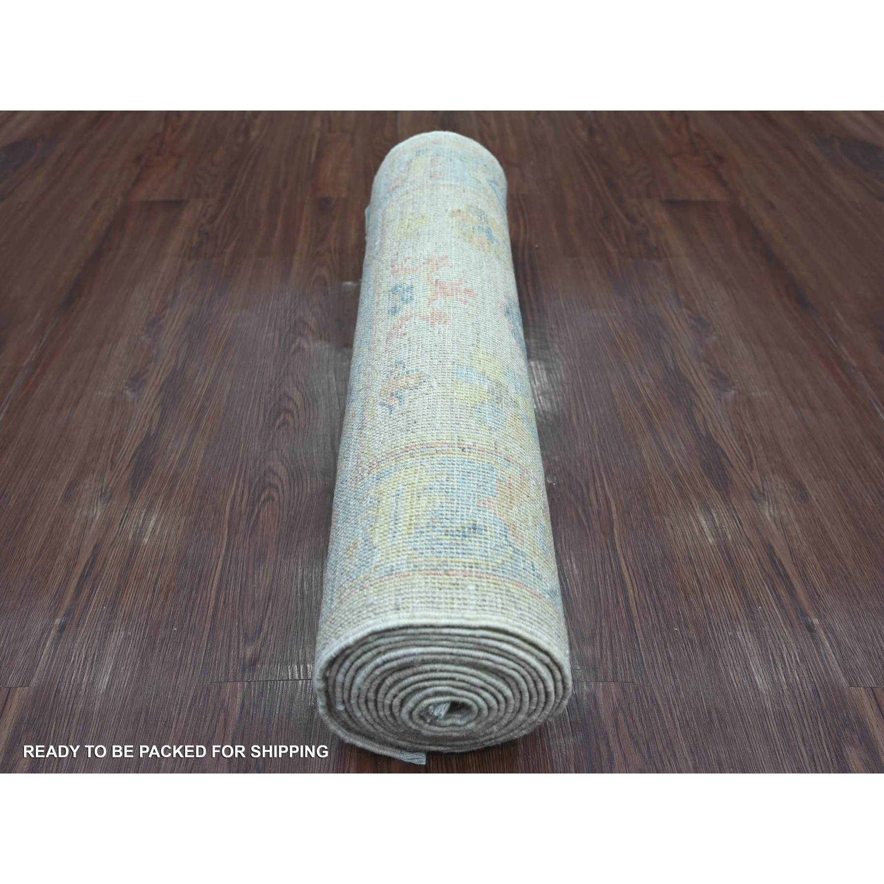 Oushak-And-Peshawar-Hand-Knotted-Rug-110145