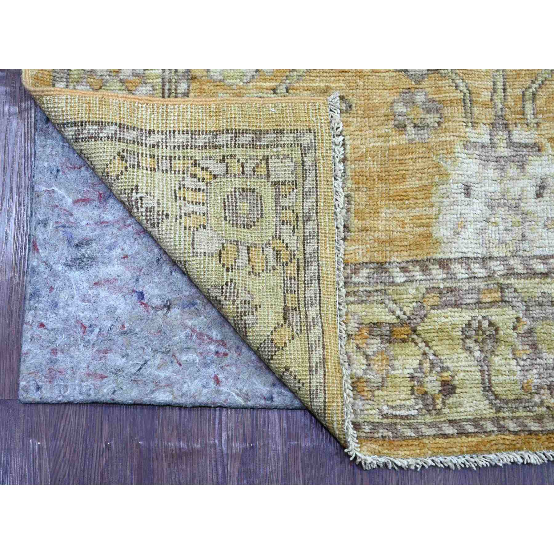 Oushak-And-Peshawar-Hand-Knotted-Rug-110150