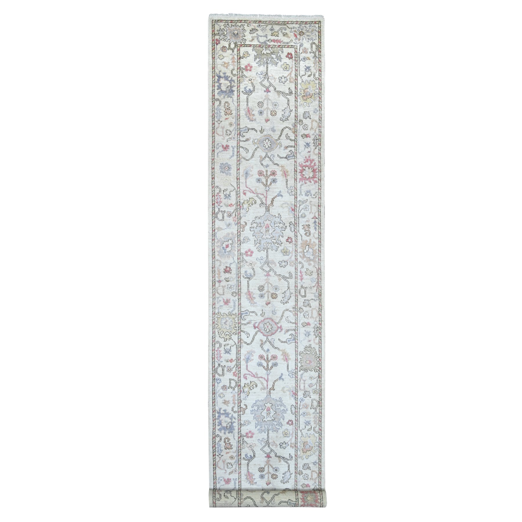 Oushak-And-Peshawar-Hand-Knotted-Rug-110155
