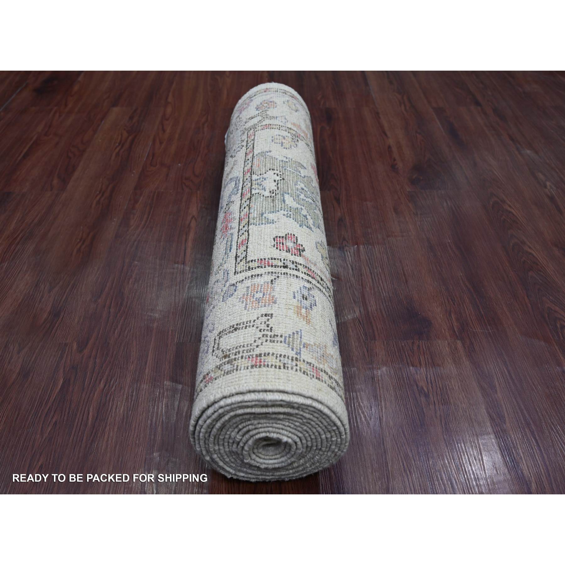 Oushak-And-Peshawar-Hand-Knotted-Rug-110155