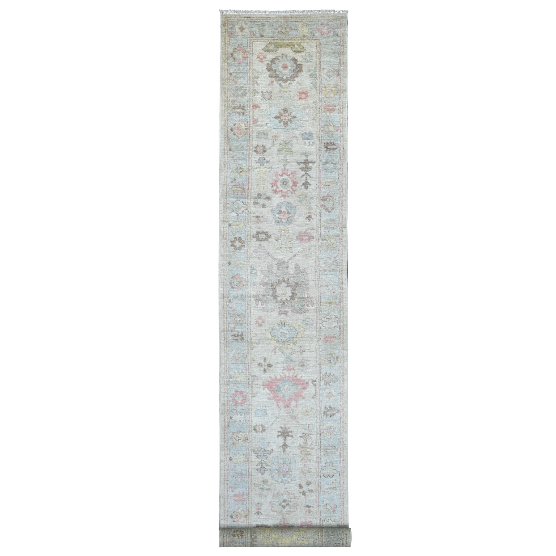Oushak-And-Peshawar-Hand-Knotted-Rug-110160
