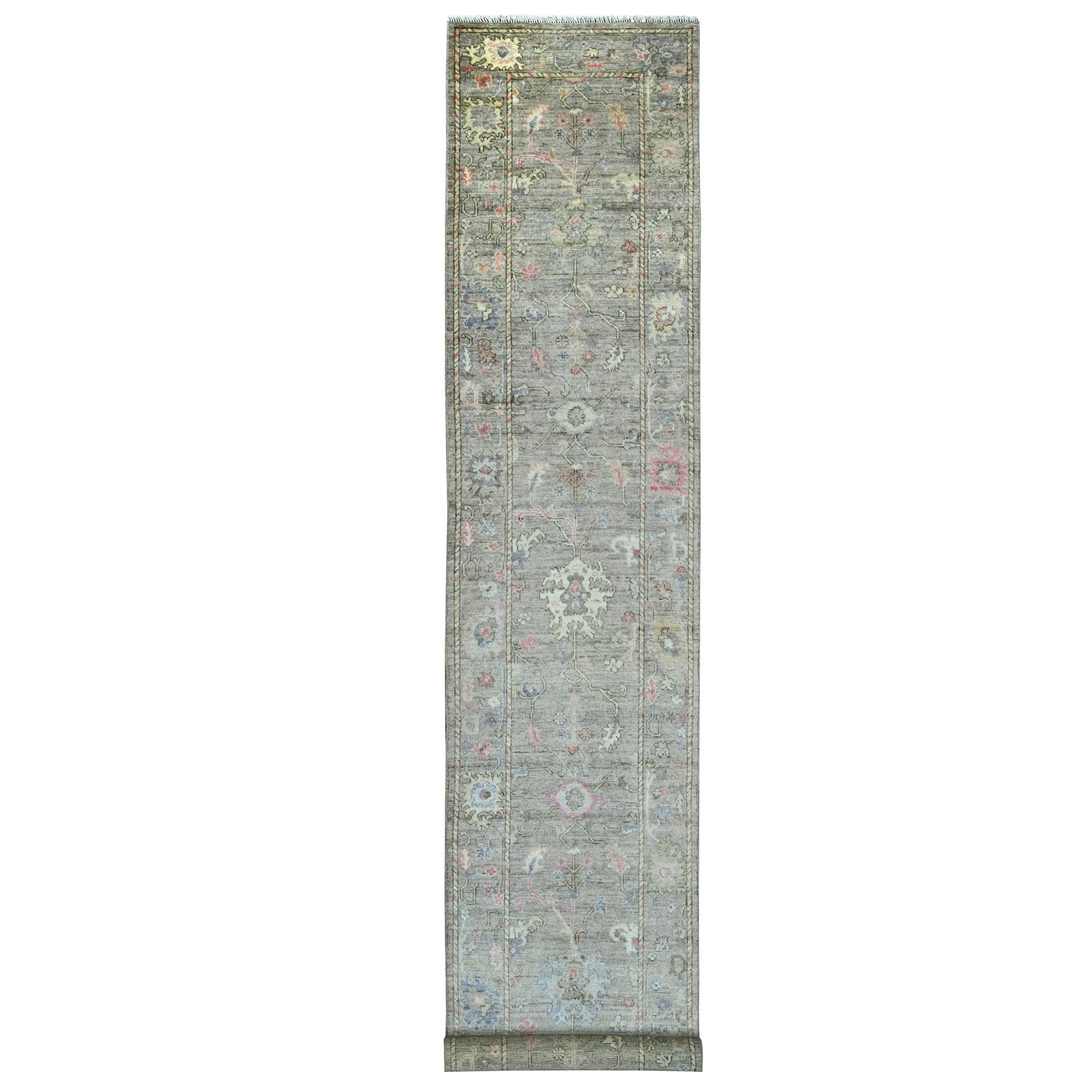 Oushak-And-Peshawar-Hand-Knotted-Rug-110255