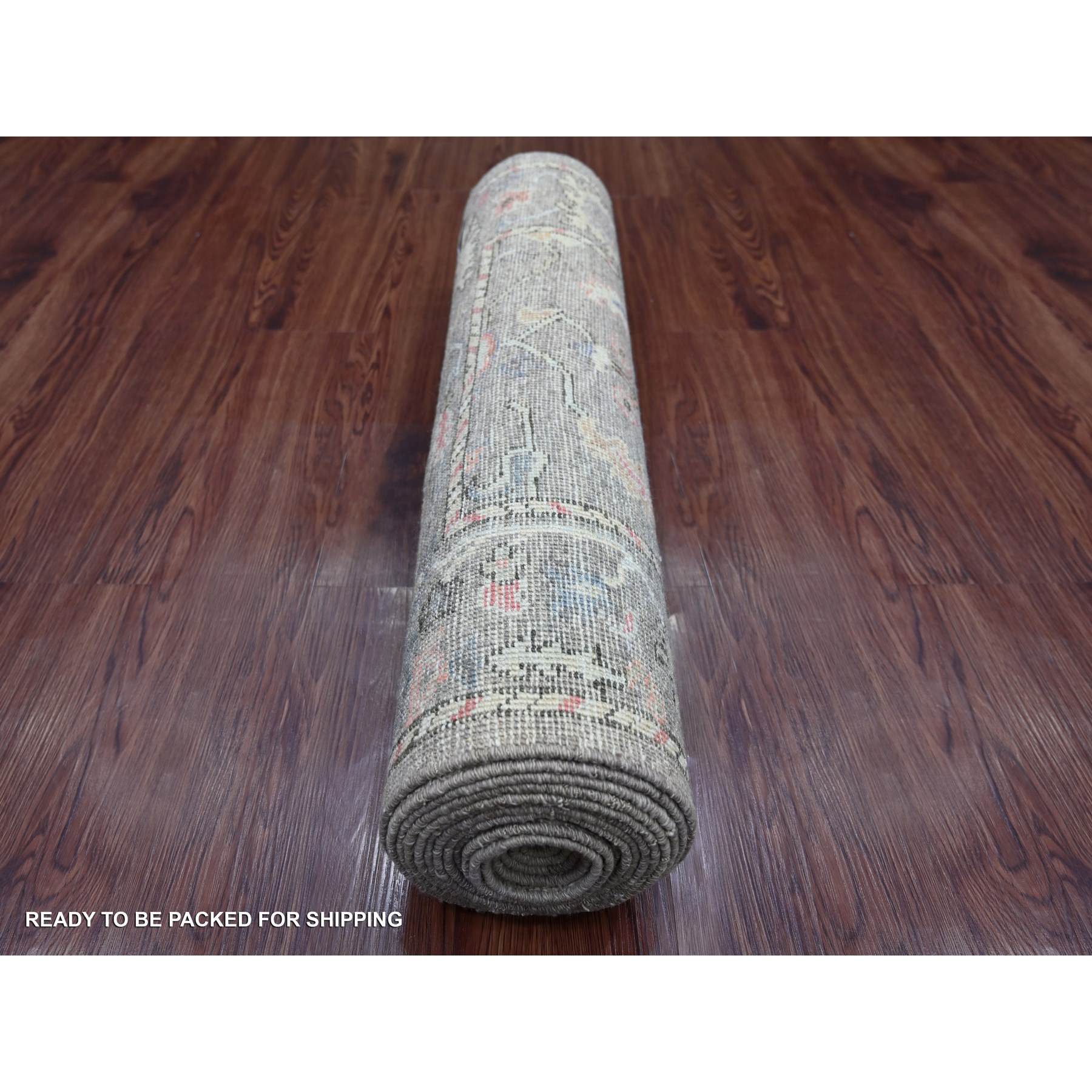 Oushak-And-Peshawar-Hand-Knotted-Rug-110255
