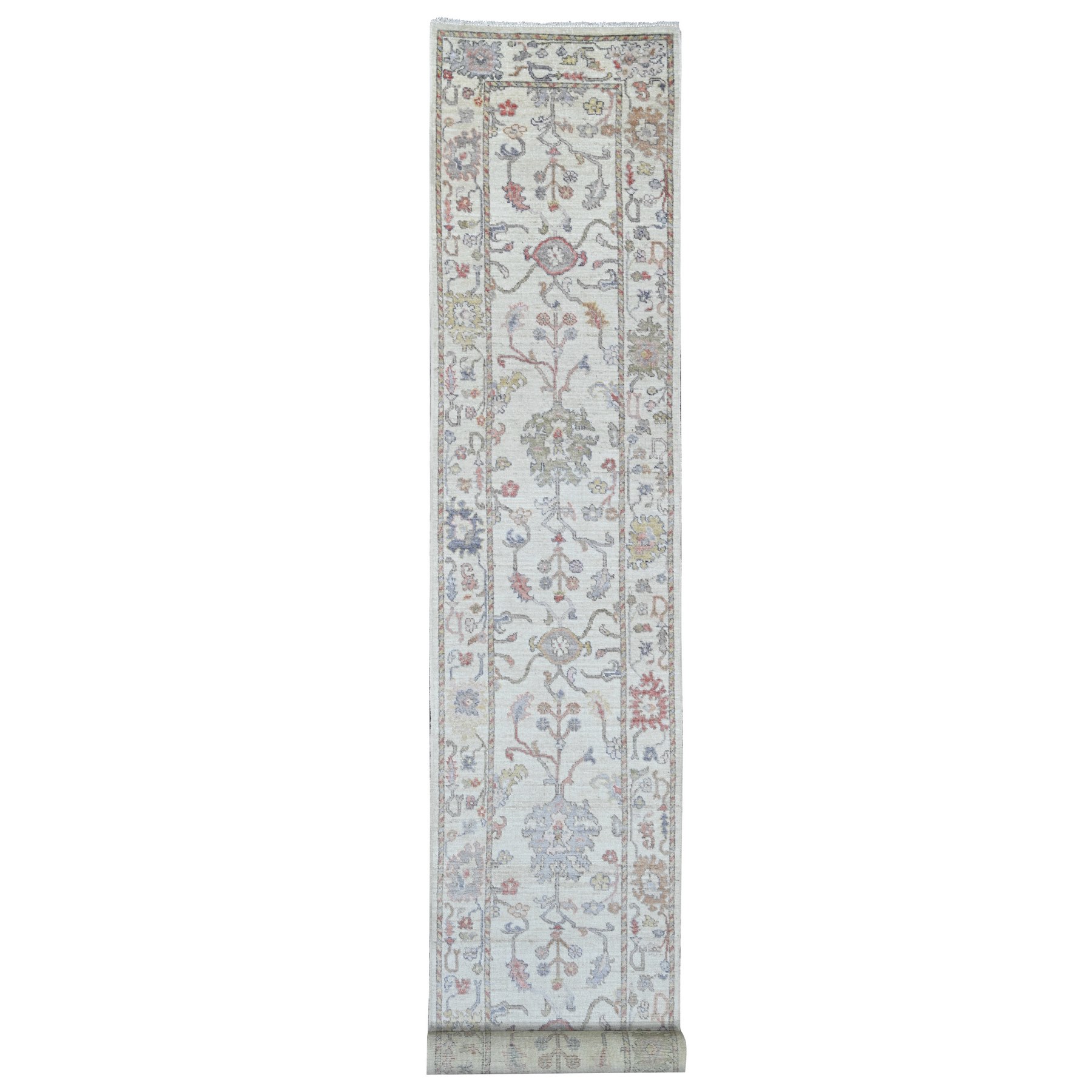 Oushak-And-Peshawar-Hand-Knotted-Rug-110260