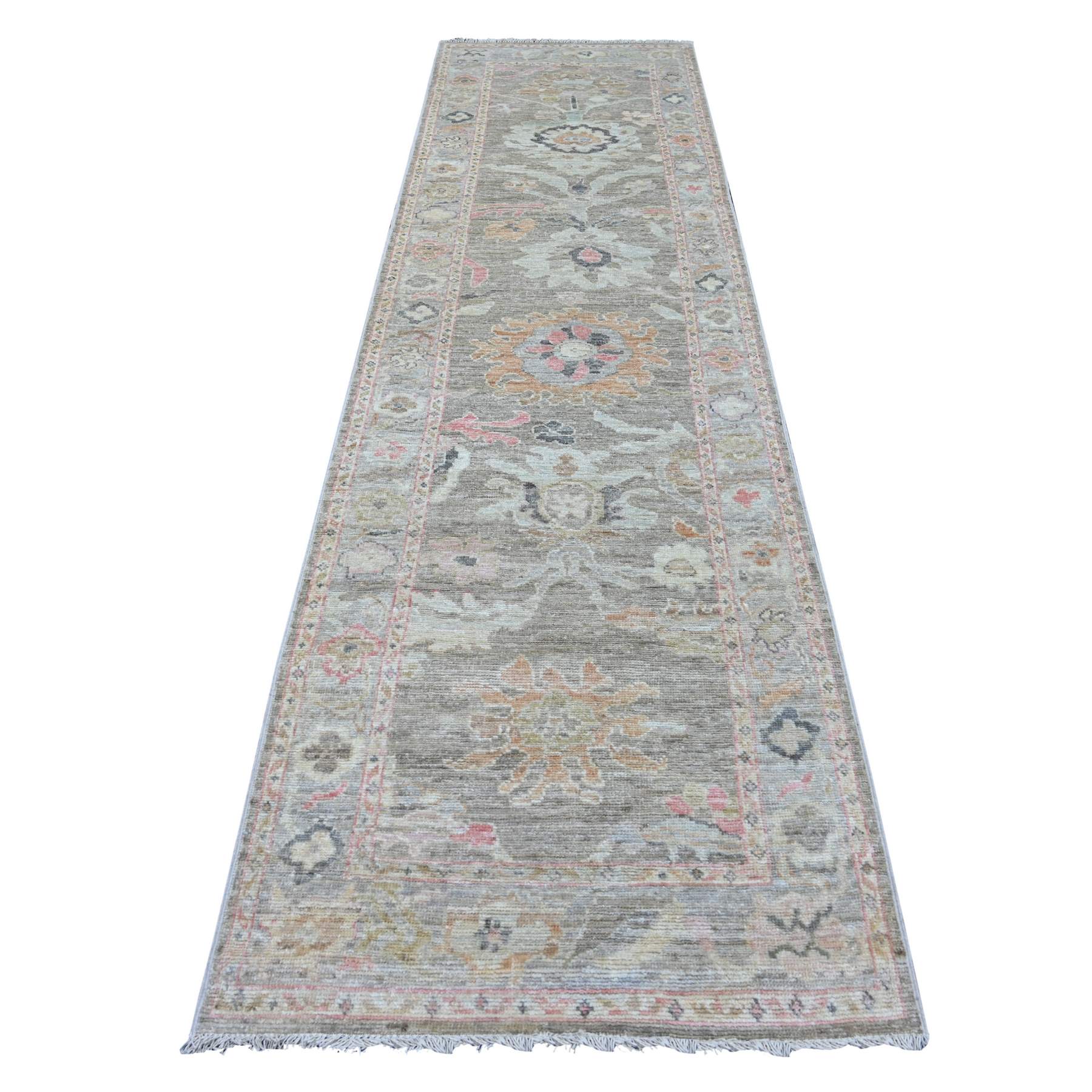 Oushak-And-Peshawar-Hand-Knotted-Rug-110270