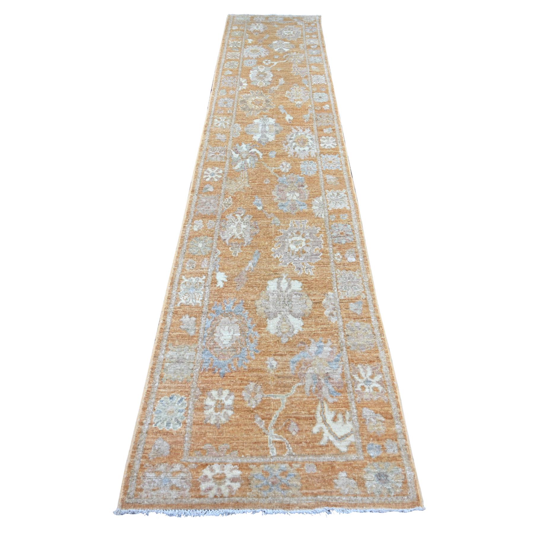 Oushak-And-Peshawar-Hand-Knotted-Rug-110275