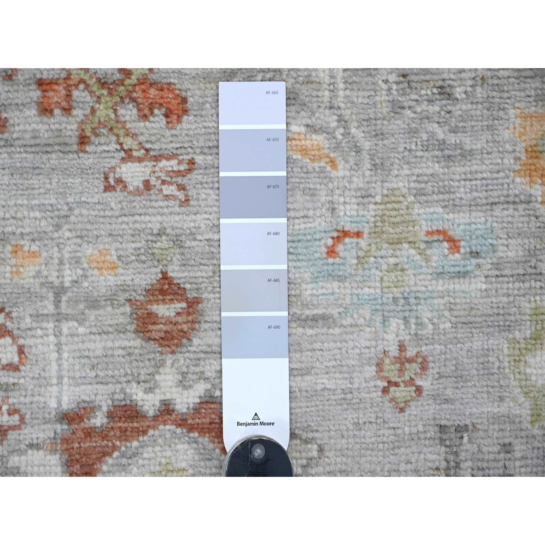 Oushak-And-Peshawar-Hand-Knotted-Rug-110285