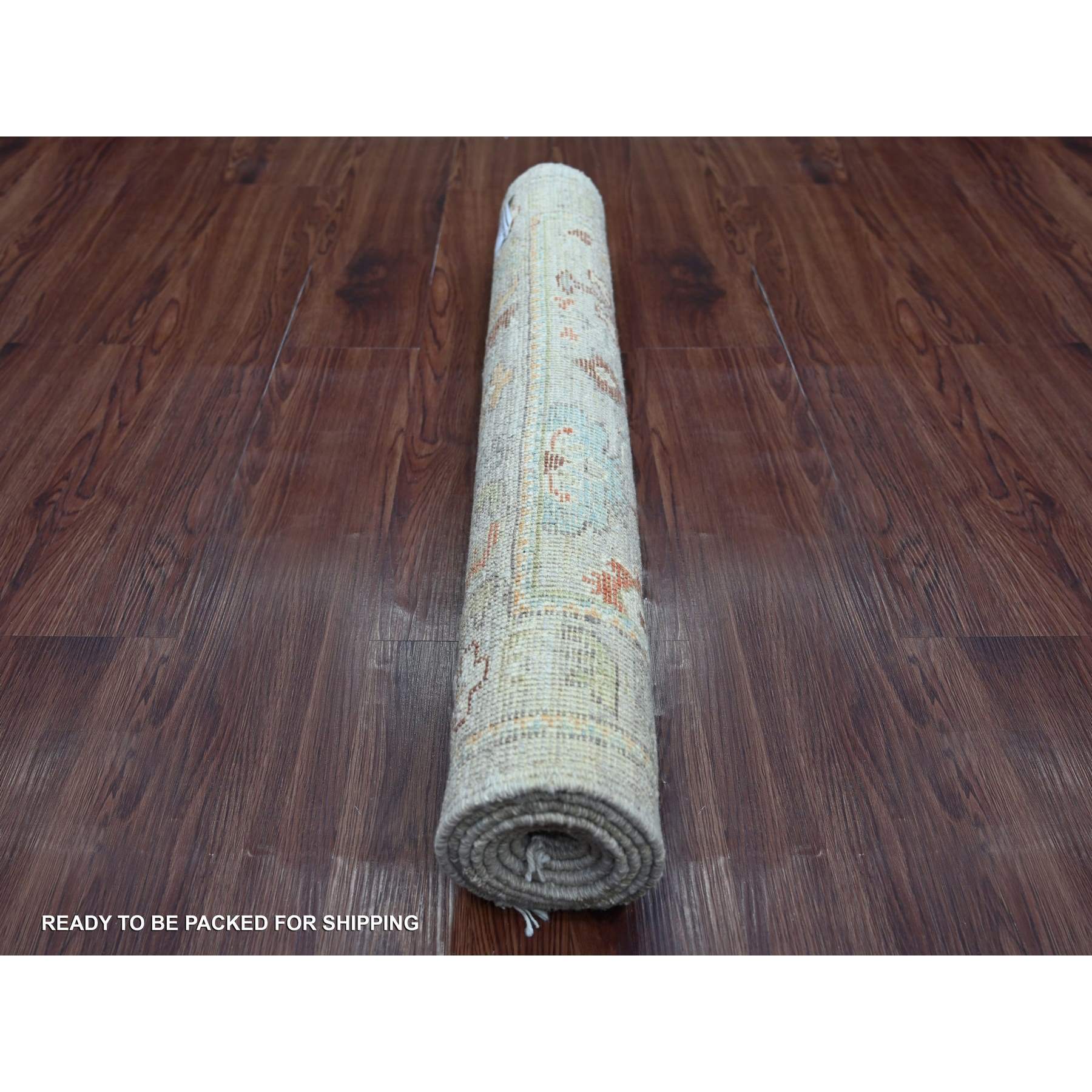 Oushak-And-Peshawar-Hand-Knotted-Rug-110285
