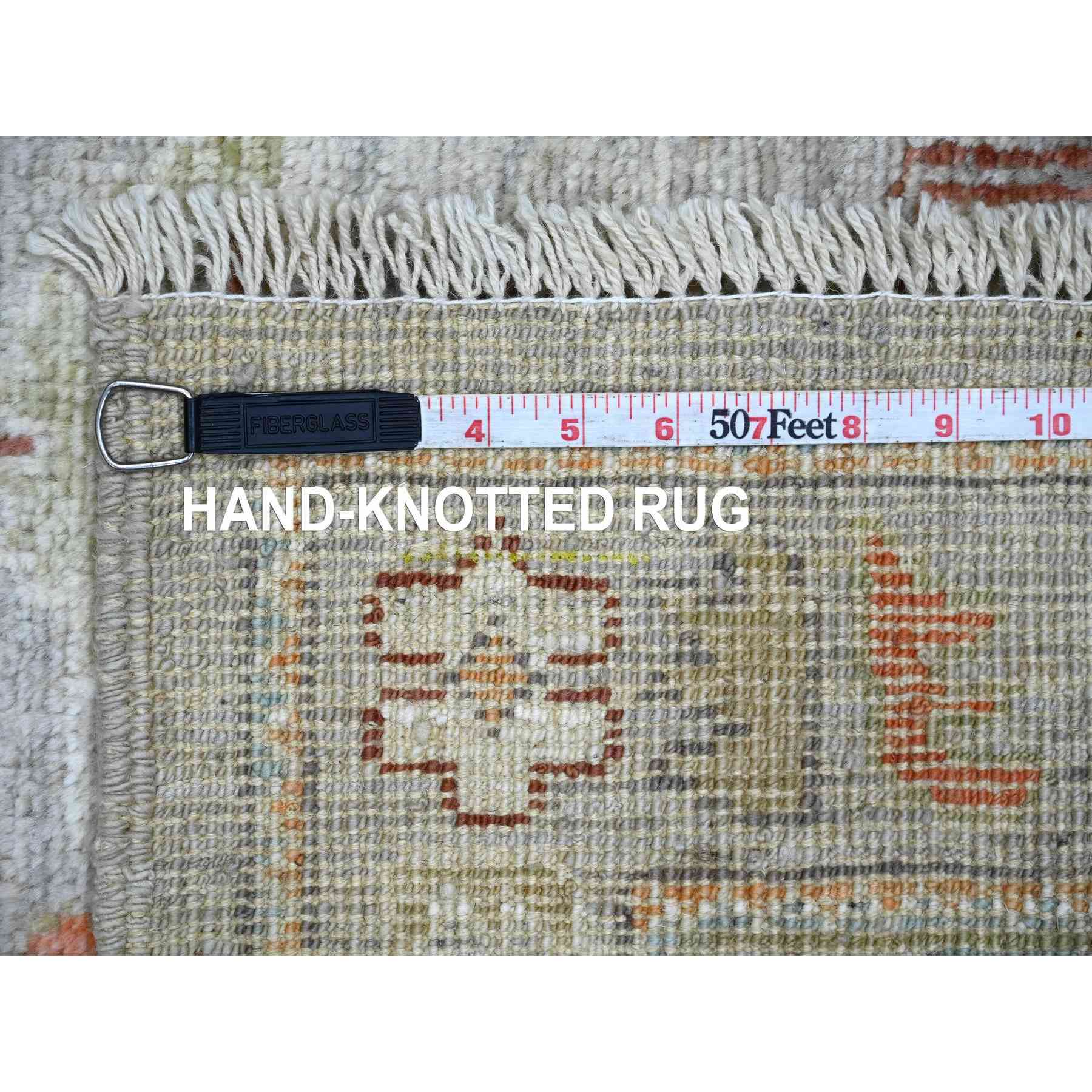 Oushak-And-Peshawar-Hand-Knotted-Rug-110285