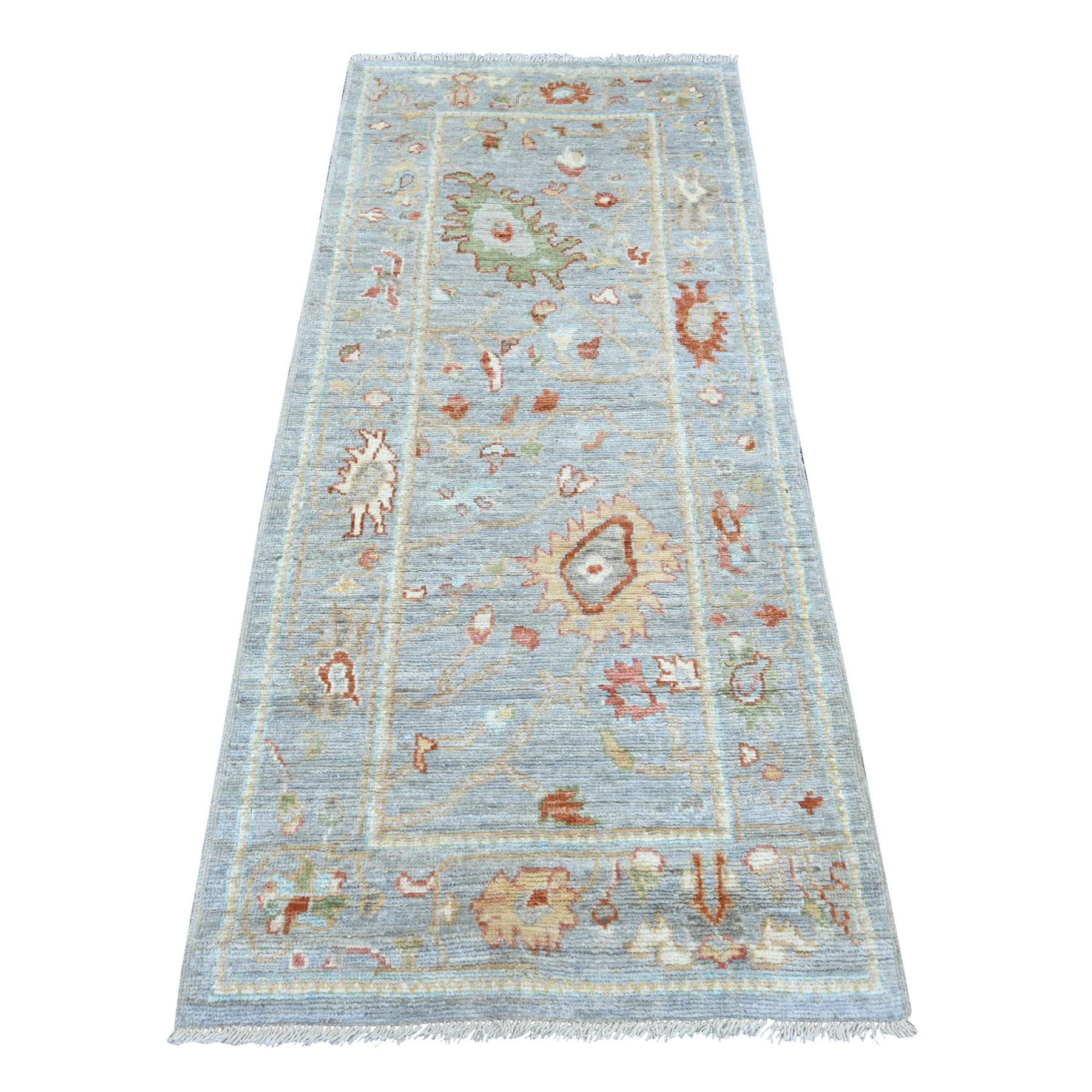 Oushak-And-Peshawar-Hand-Knotted-Rug-110290
