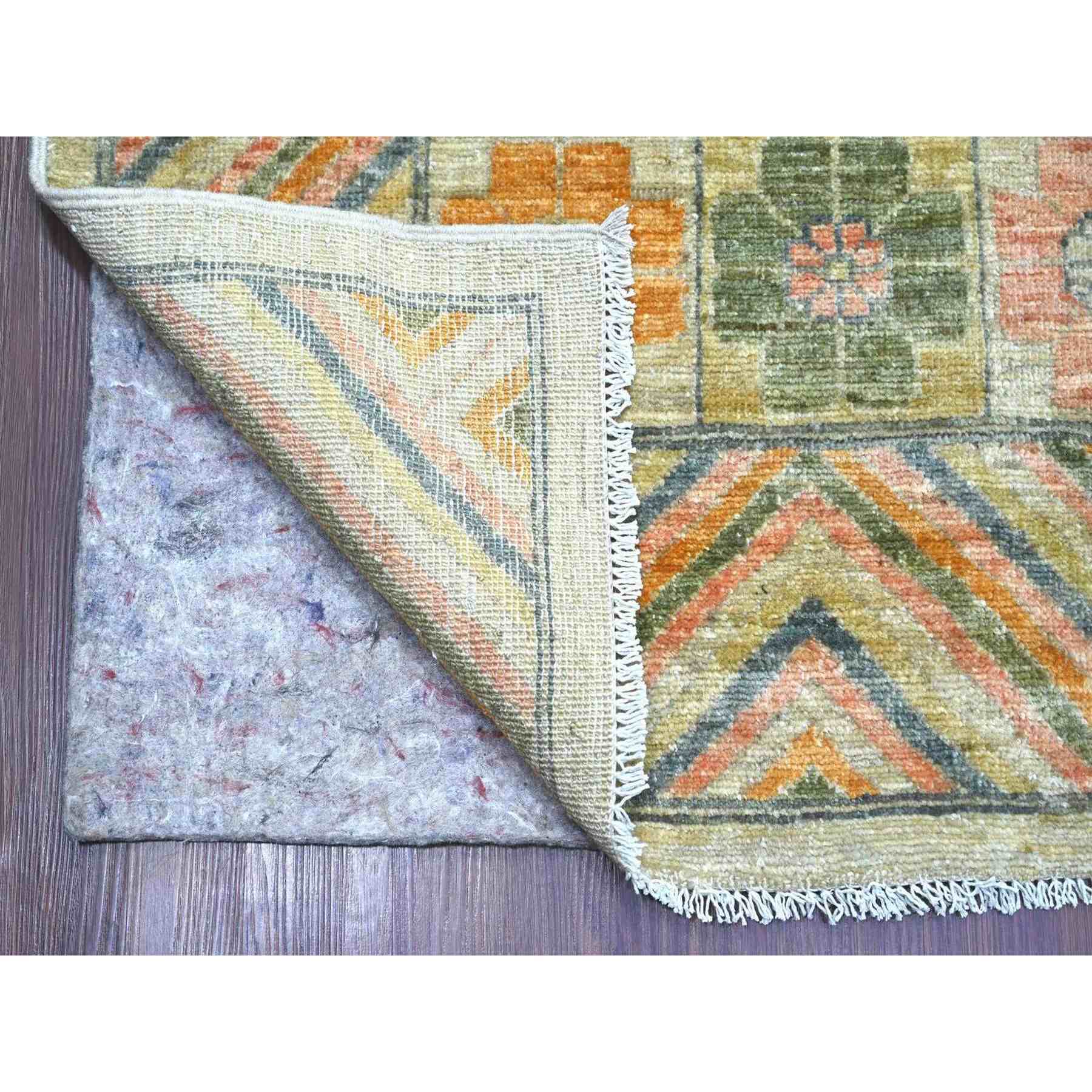 Oushak-And-Peshawar-Hand-Knotted-Rug-110565