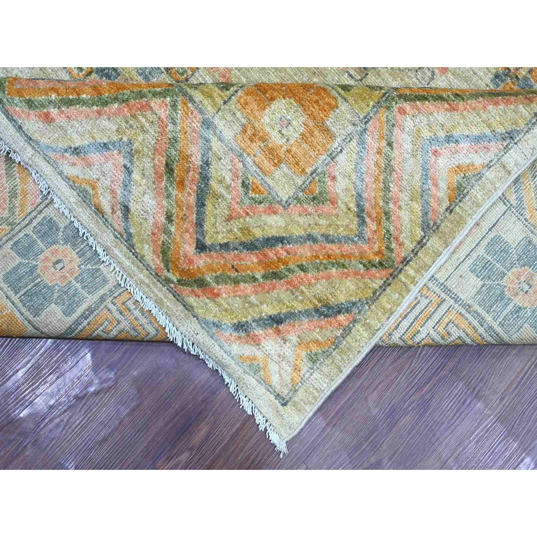 Oushak-And-Peshawar-Hand-Knotted-Rug-110565