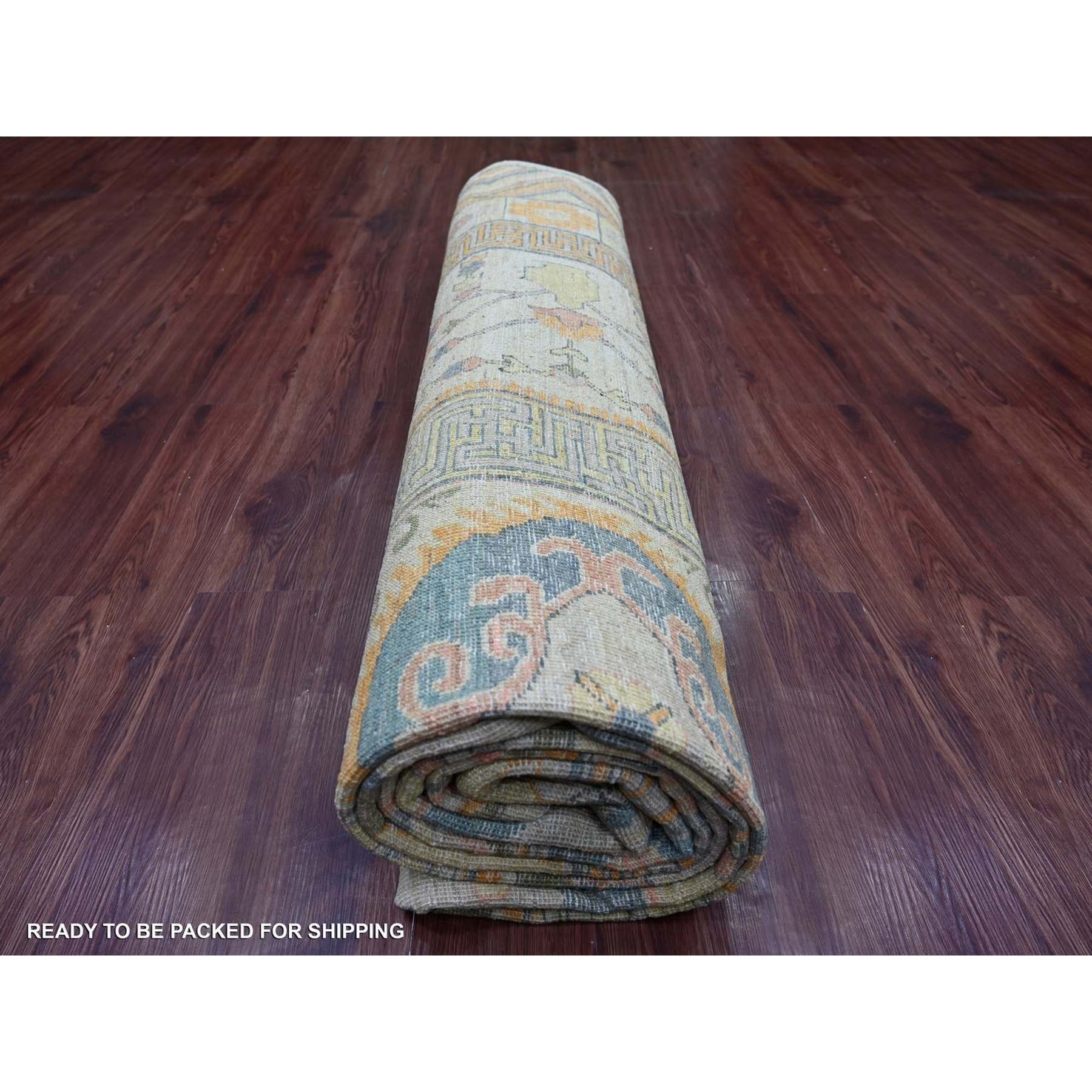 Oushak-And-Peshawar-Hand-Knotted-Rug-110565