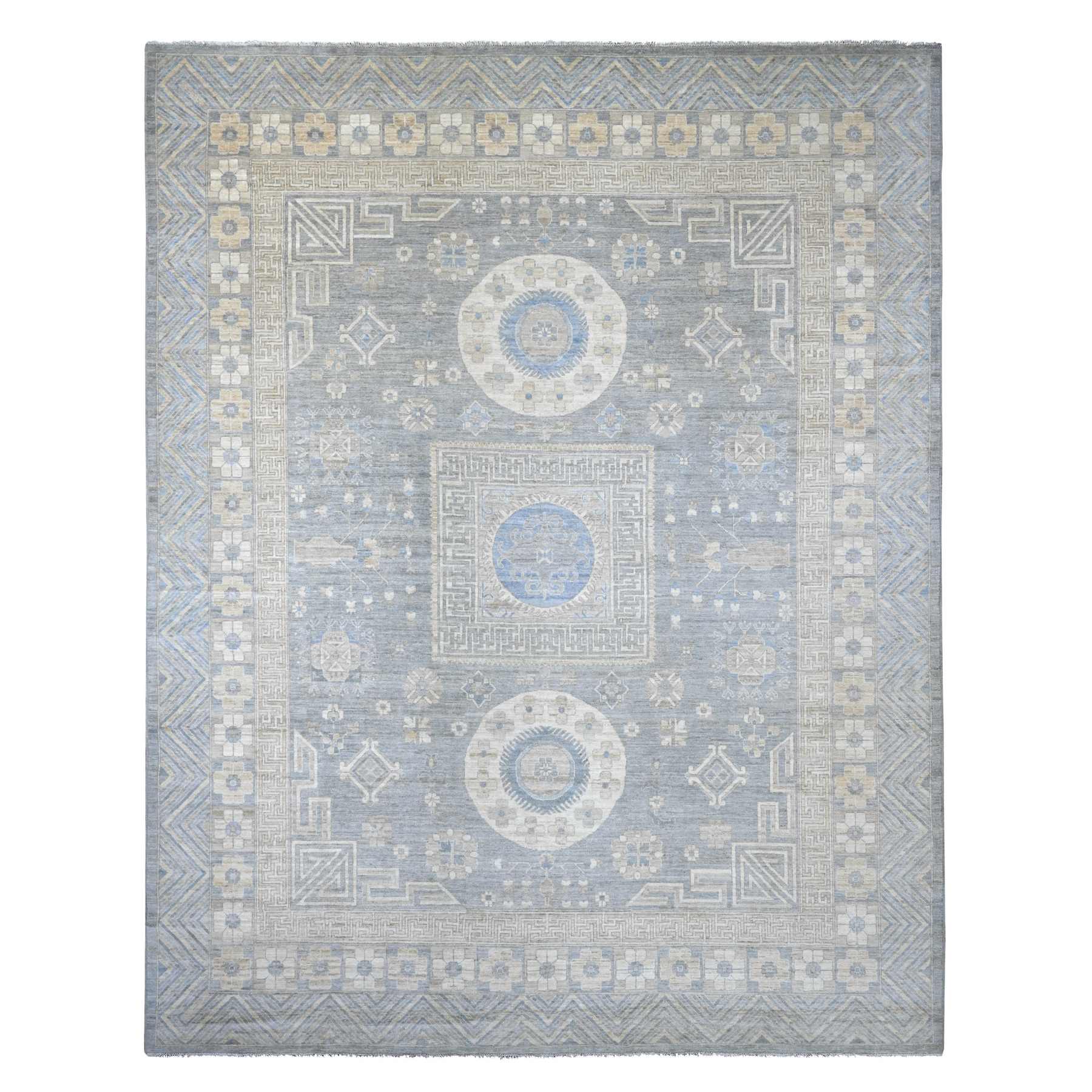 Oushak-And-Peshawar-Hand-Knotted-Rug-110595