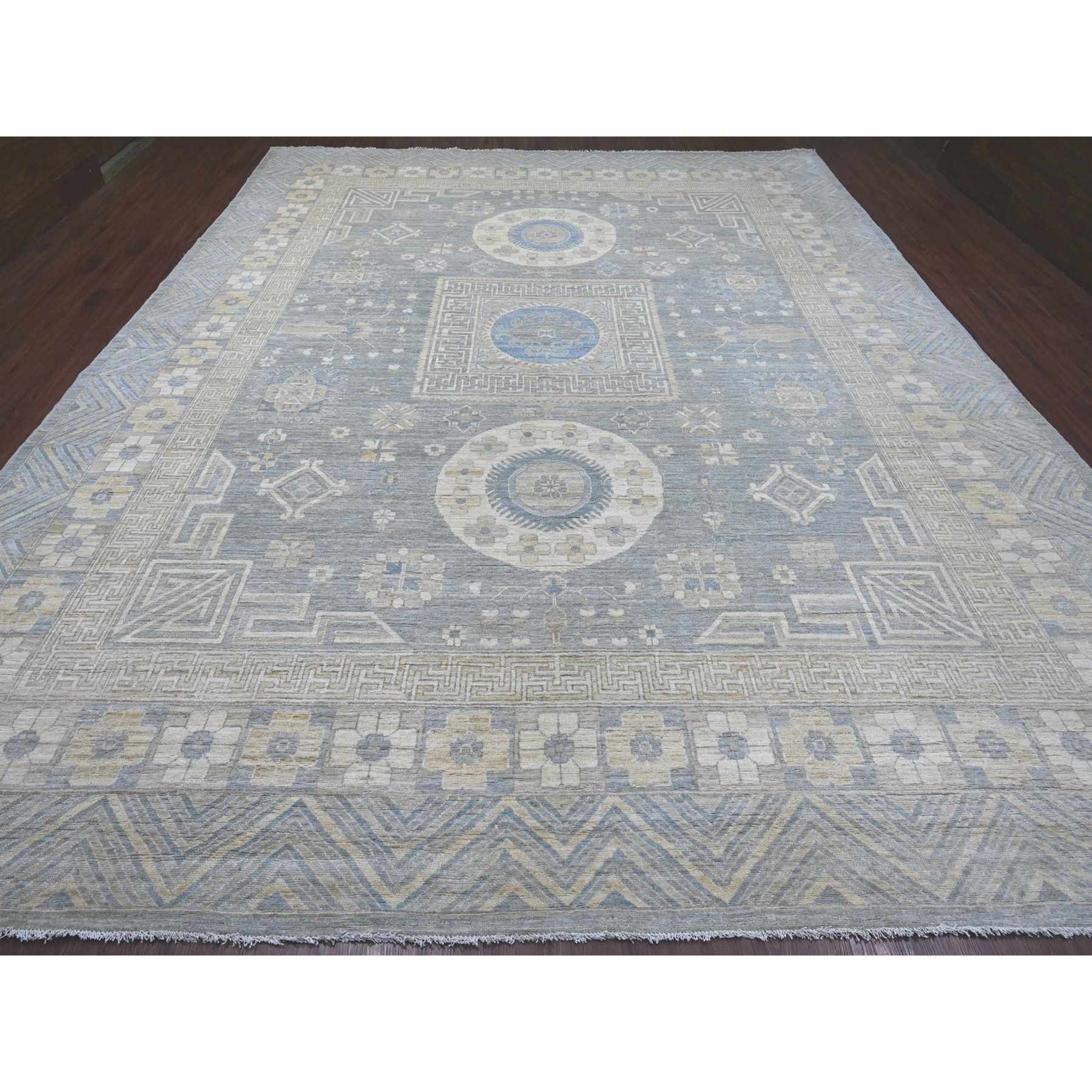 Oushak-And-Peshawar-Hand-Knotted-Rug-110595