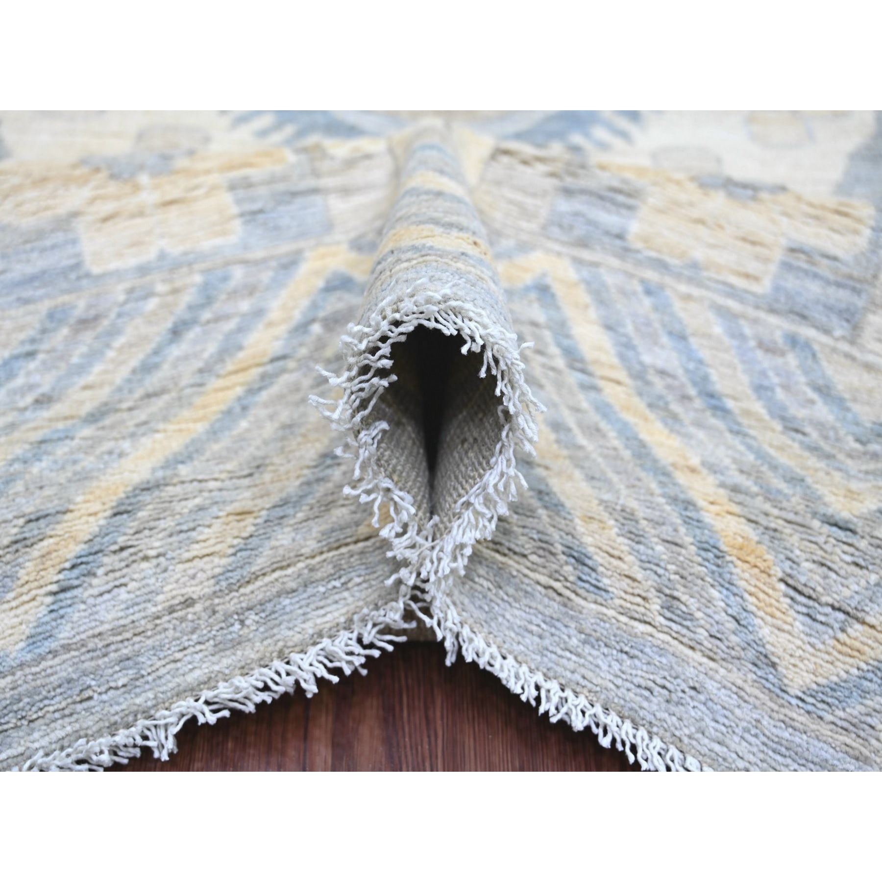 Oushak-And-Peshawar-Hand-Knotted-Rug-110595
