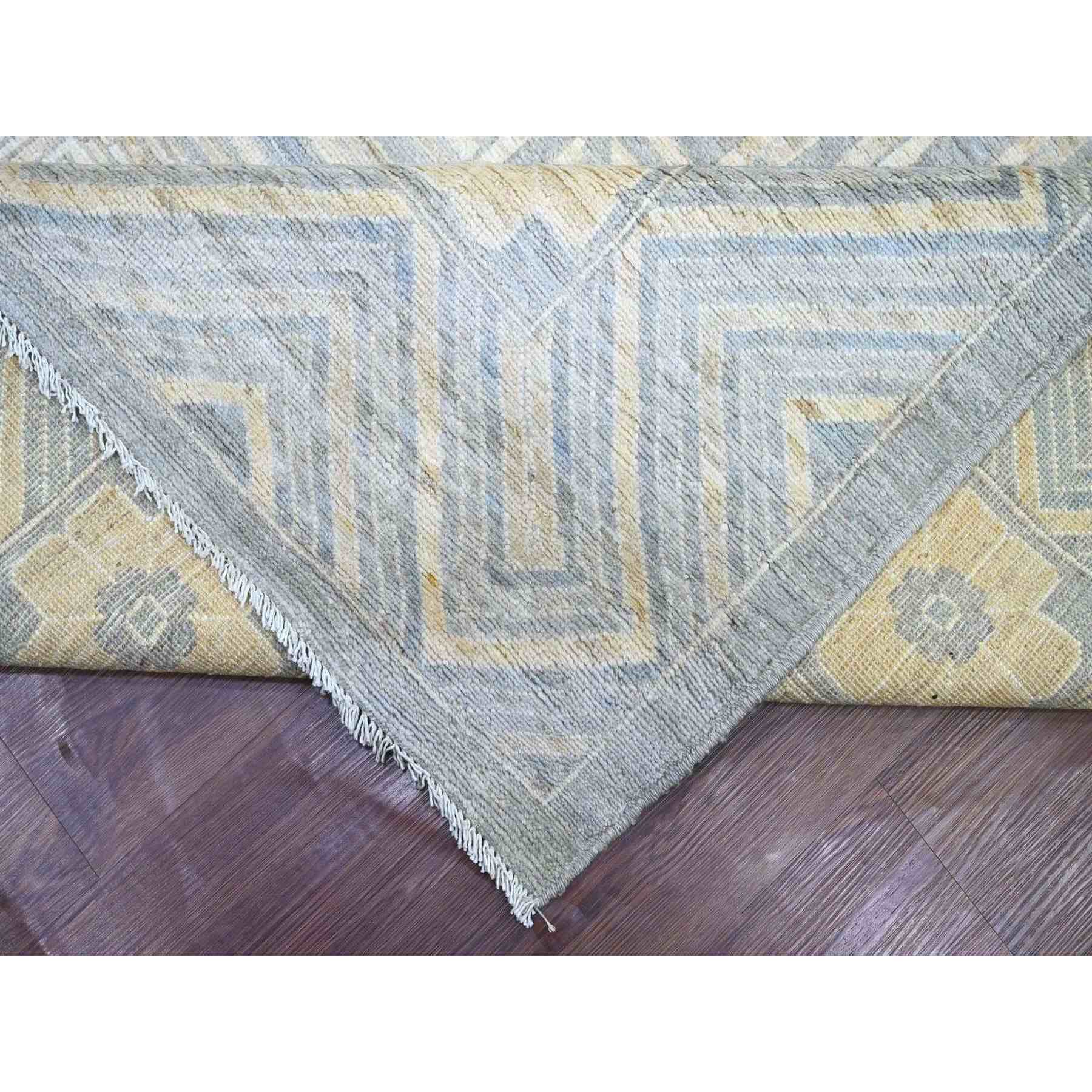 Oushak-And-Peshawar-Hand-Knotted-Rug-110595