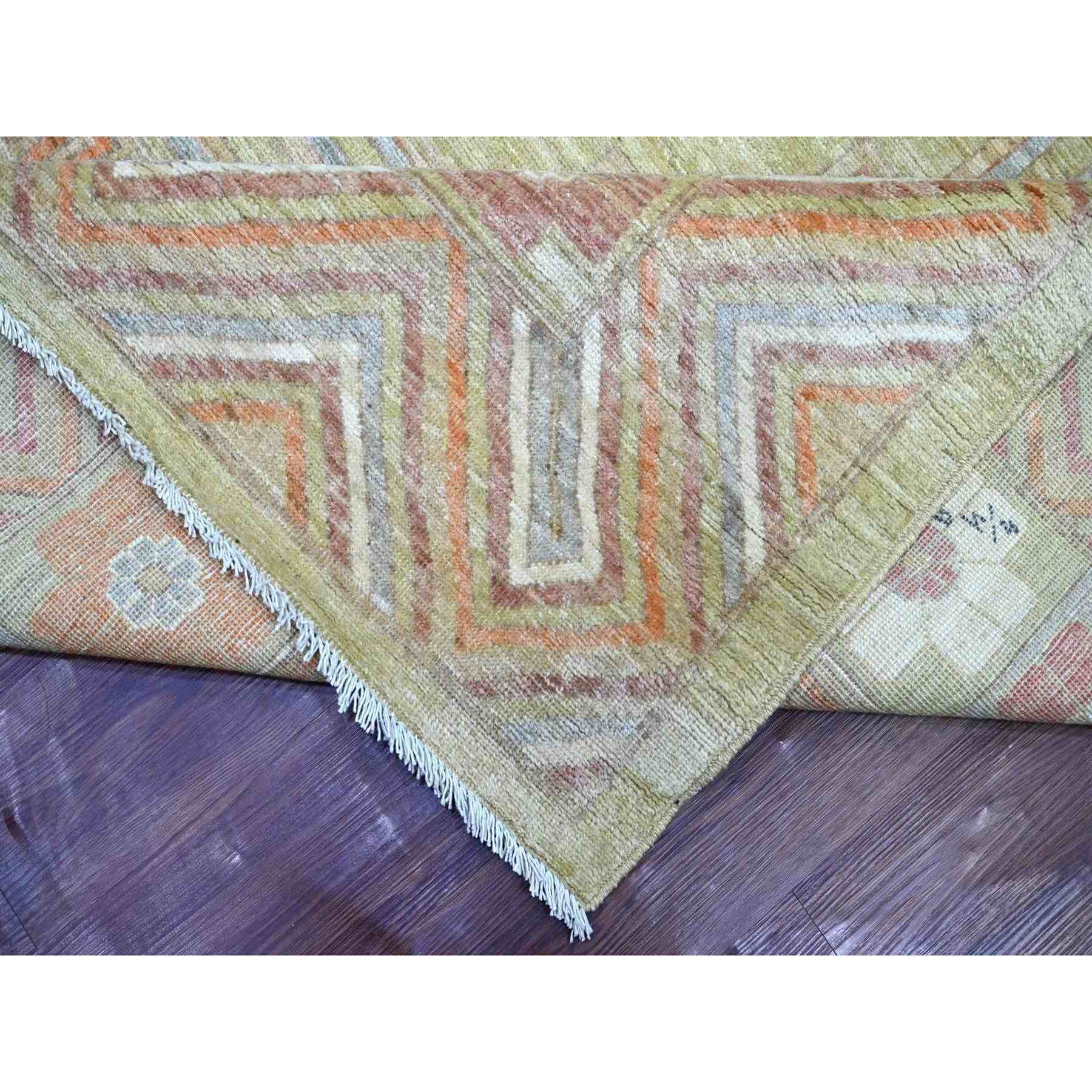 Oushak-And-Peshawar-Hand-Knotted-Rug-110600
