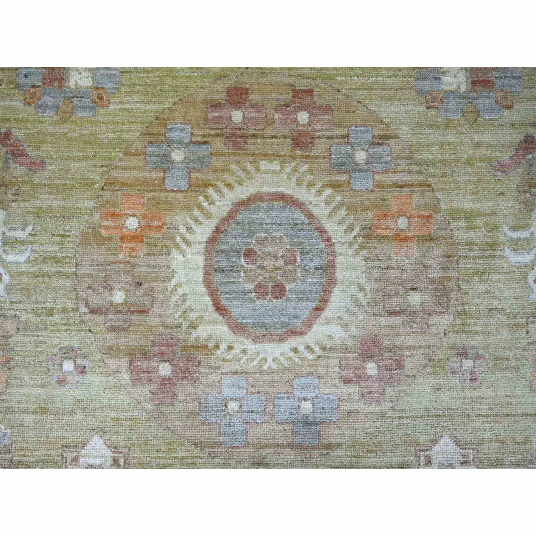 Oushak-And-Peshawar-Hand-Knotted-Rug-110600