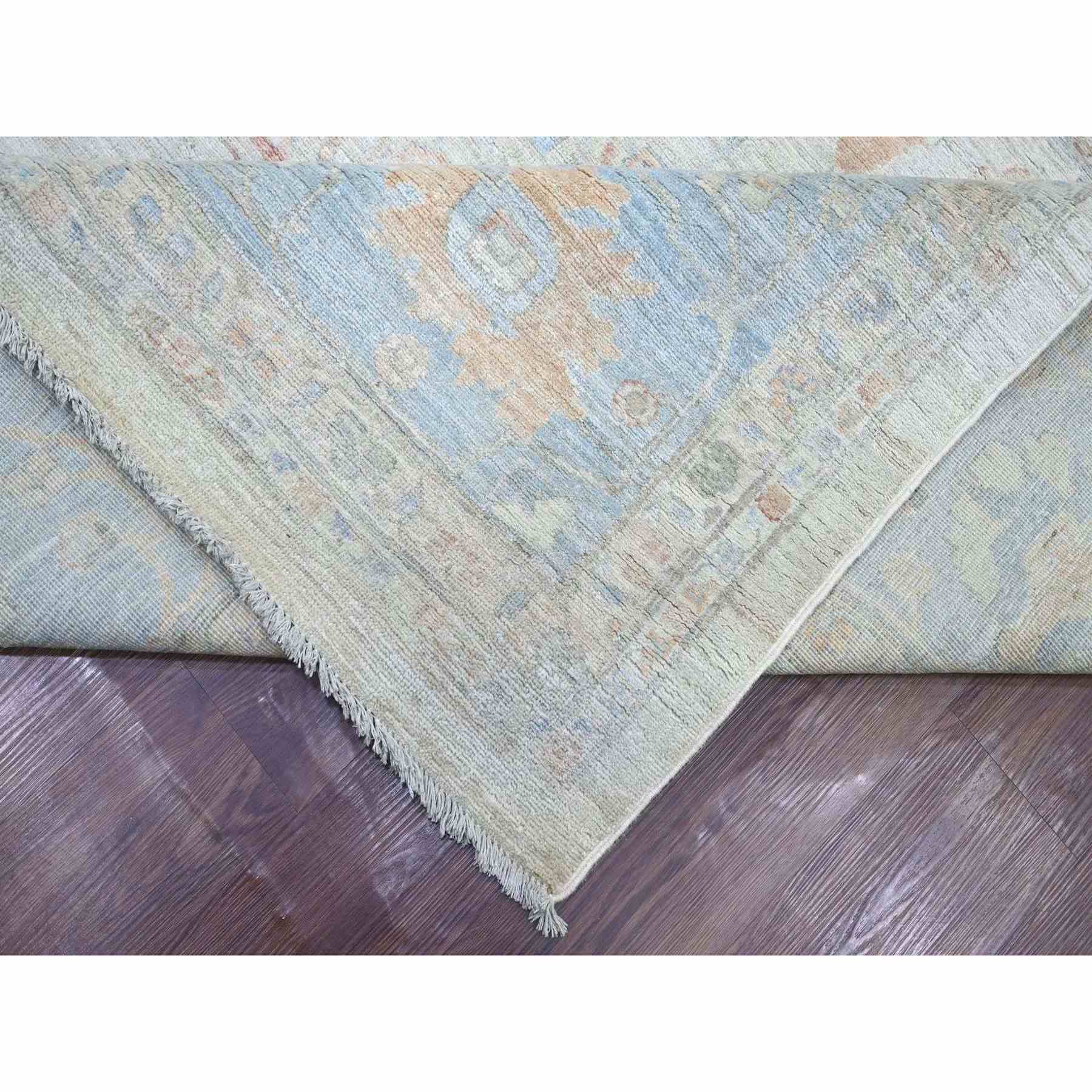 Oushak-And-Peshawar-Hand-Knotted-Rug-110650