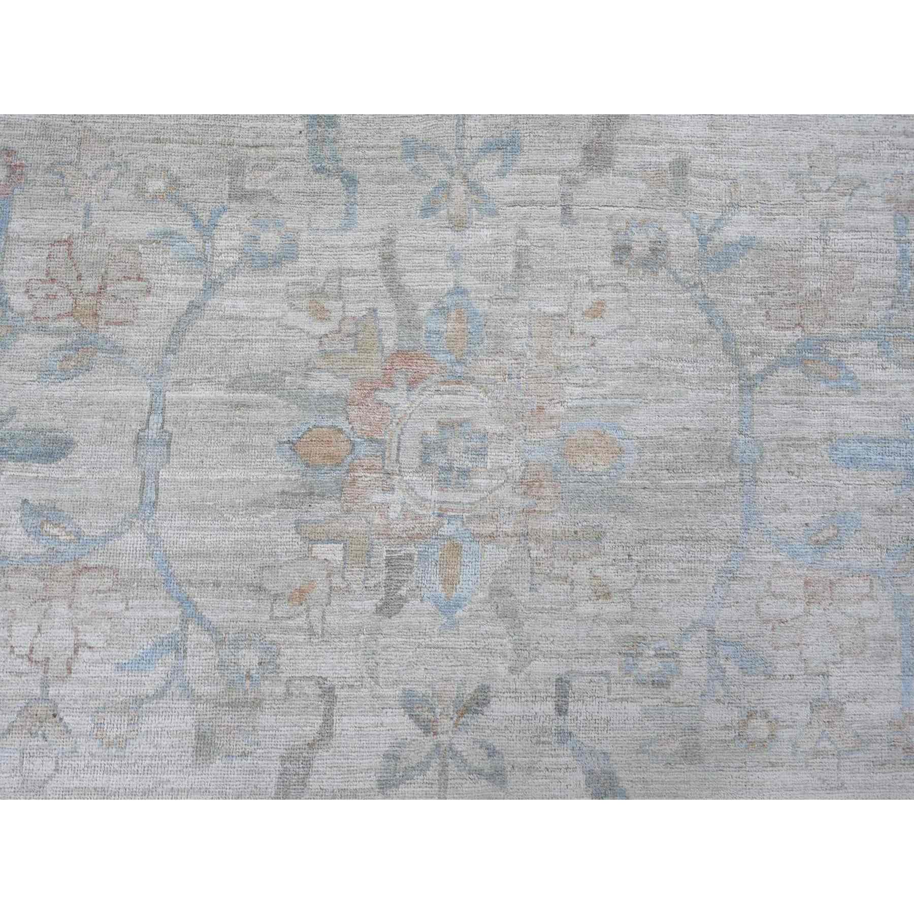 Oushak-And-Peshawar-Hand-Knotted-Rug-110650