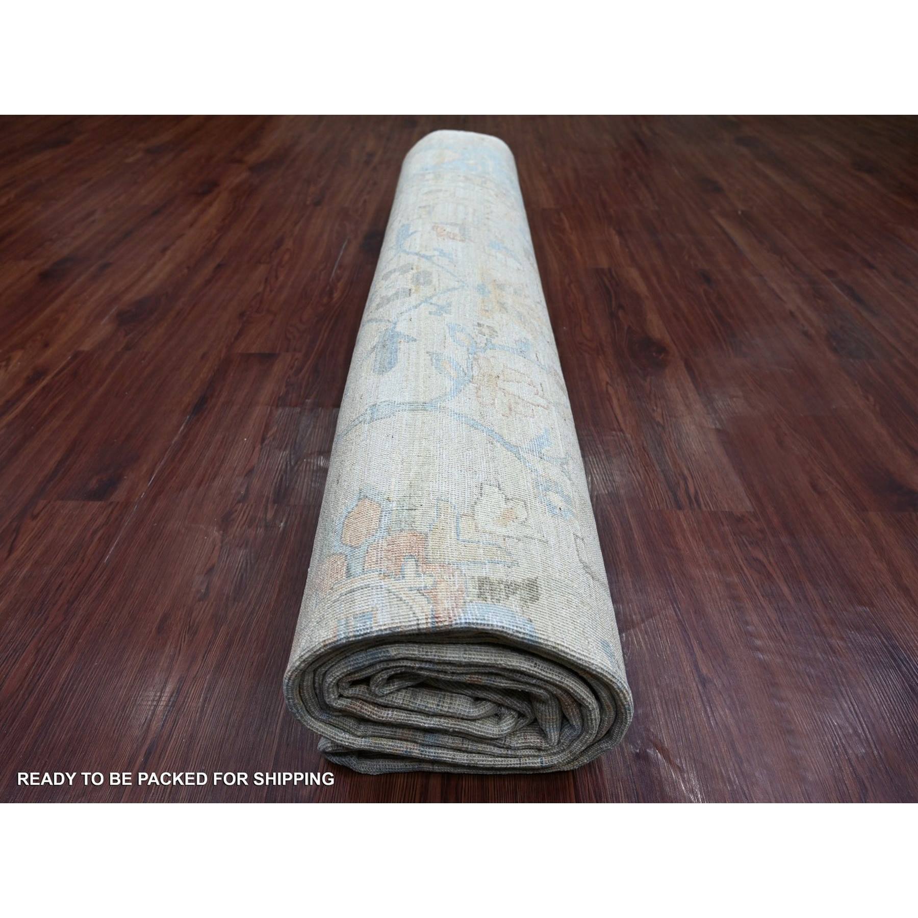 Oushak-And-Peshawar-Hand-Knotted-Rug-110650
