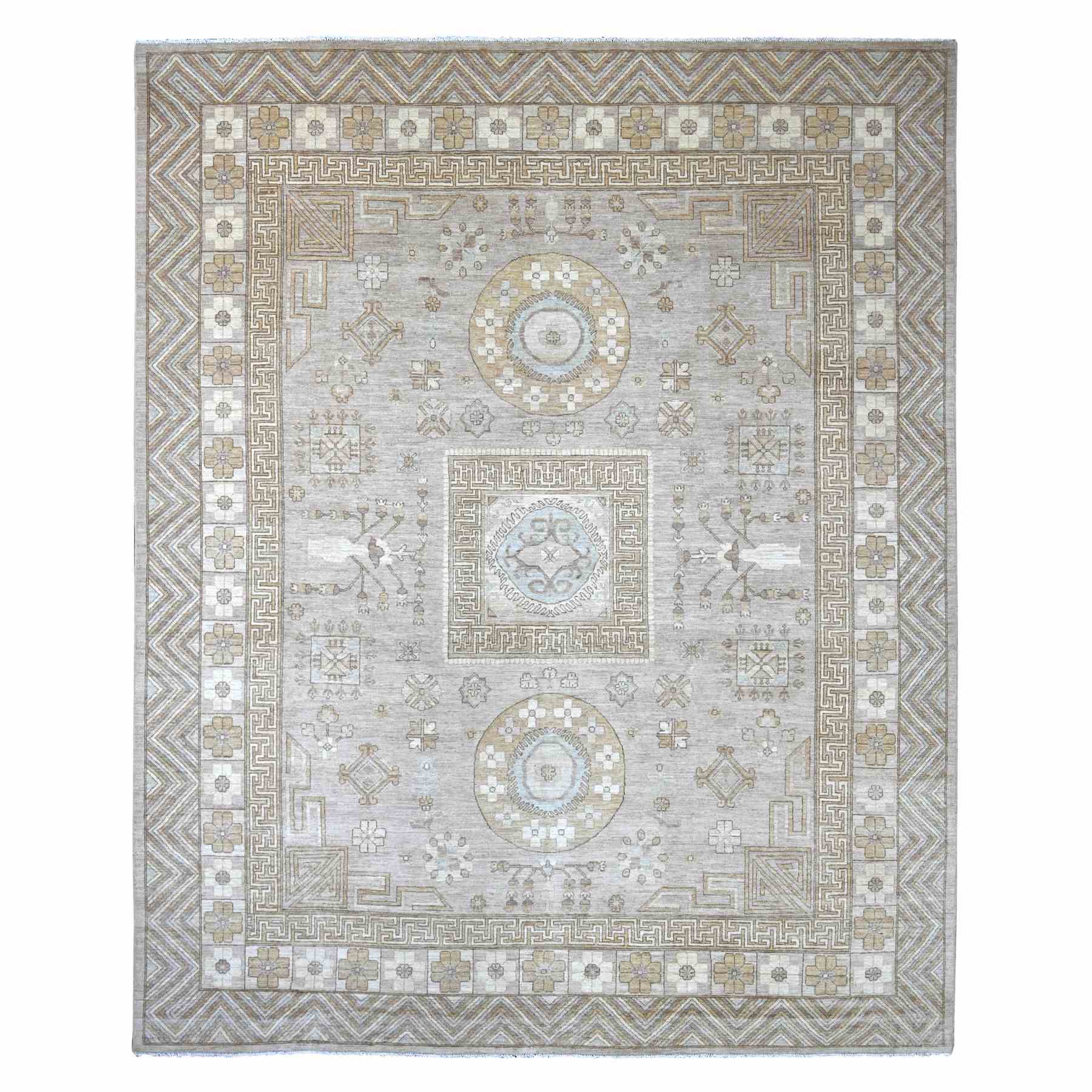Oushak-And-Peshawar-Hand-Knotted-Rug-110660