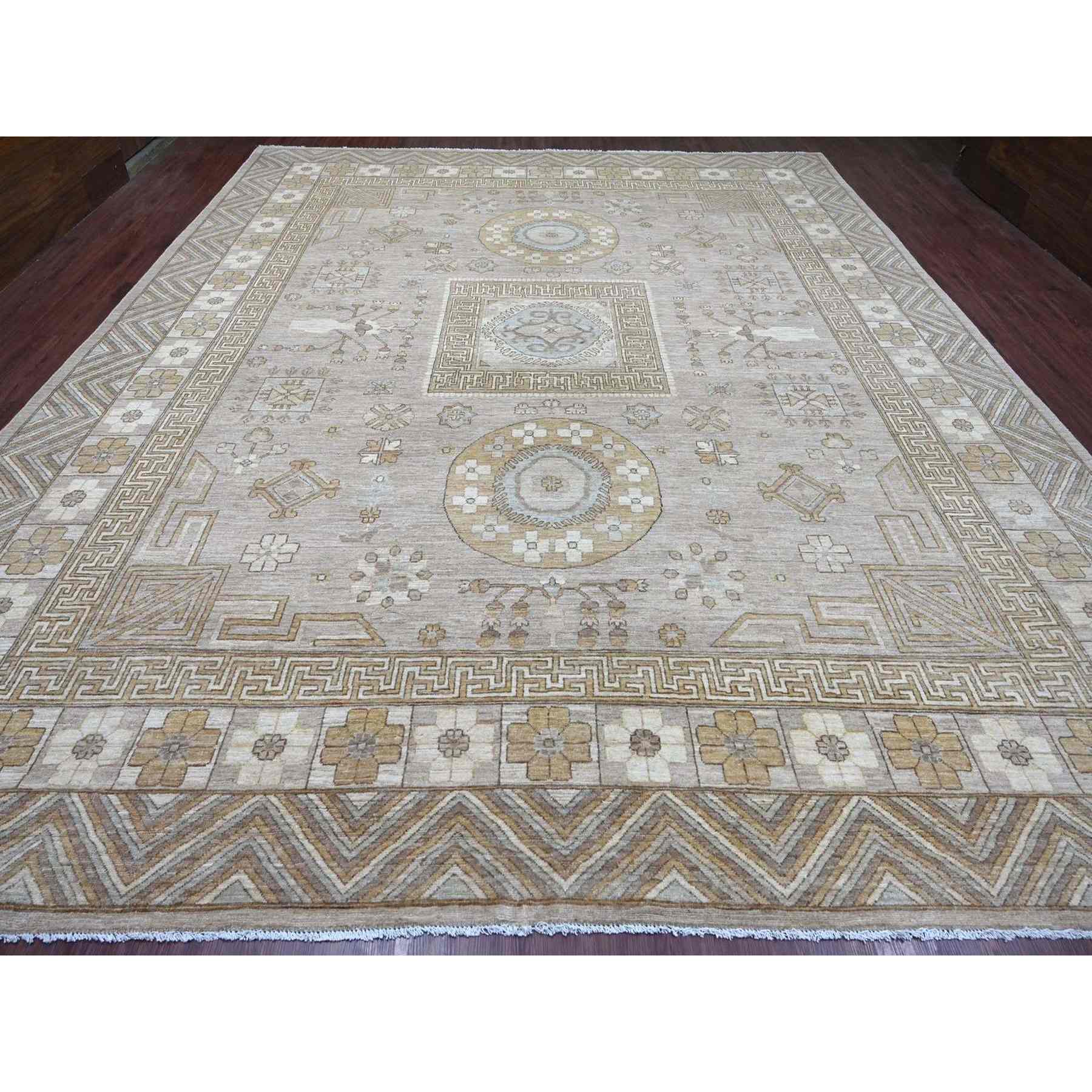 Oushak-And-Peshawar-Hand-Knotted-Rug-110660
