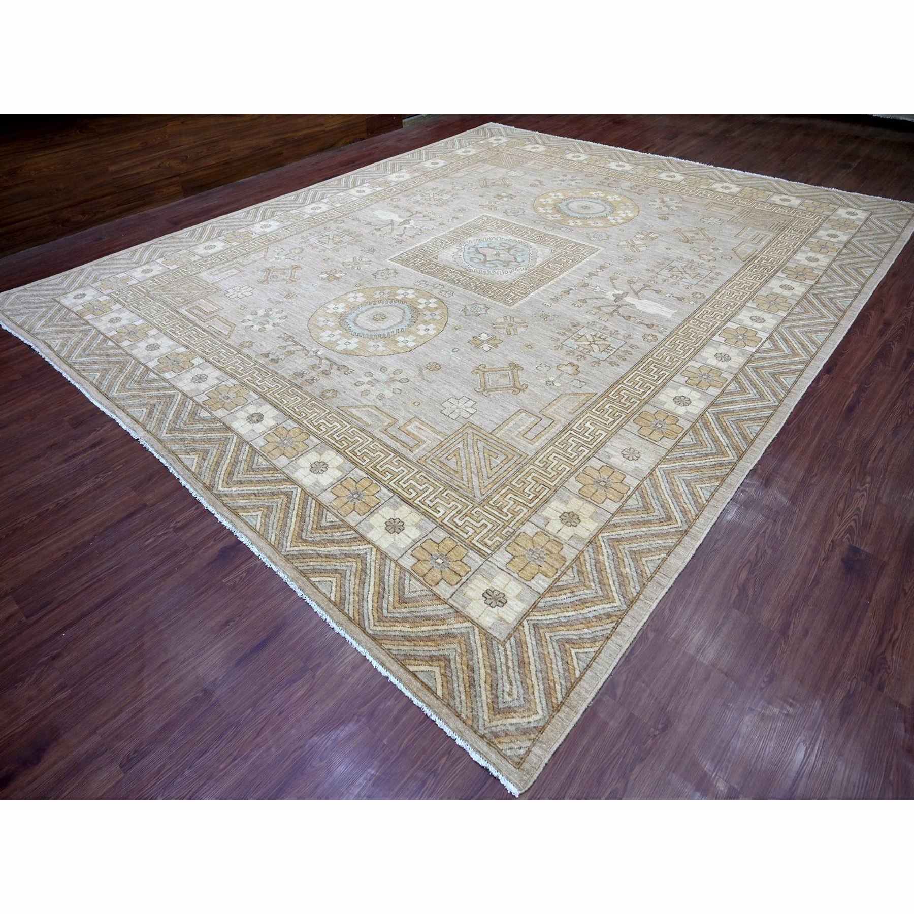 Oushak-And-Peshawar-Hand-Knotted-Rug-110660